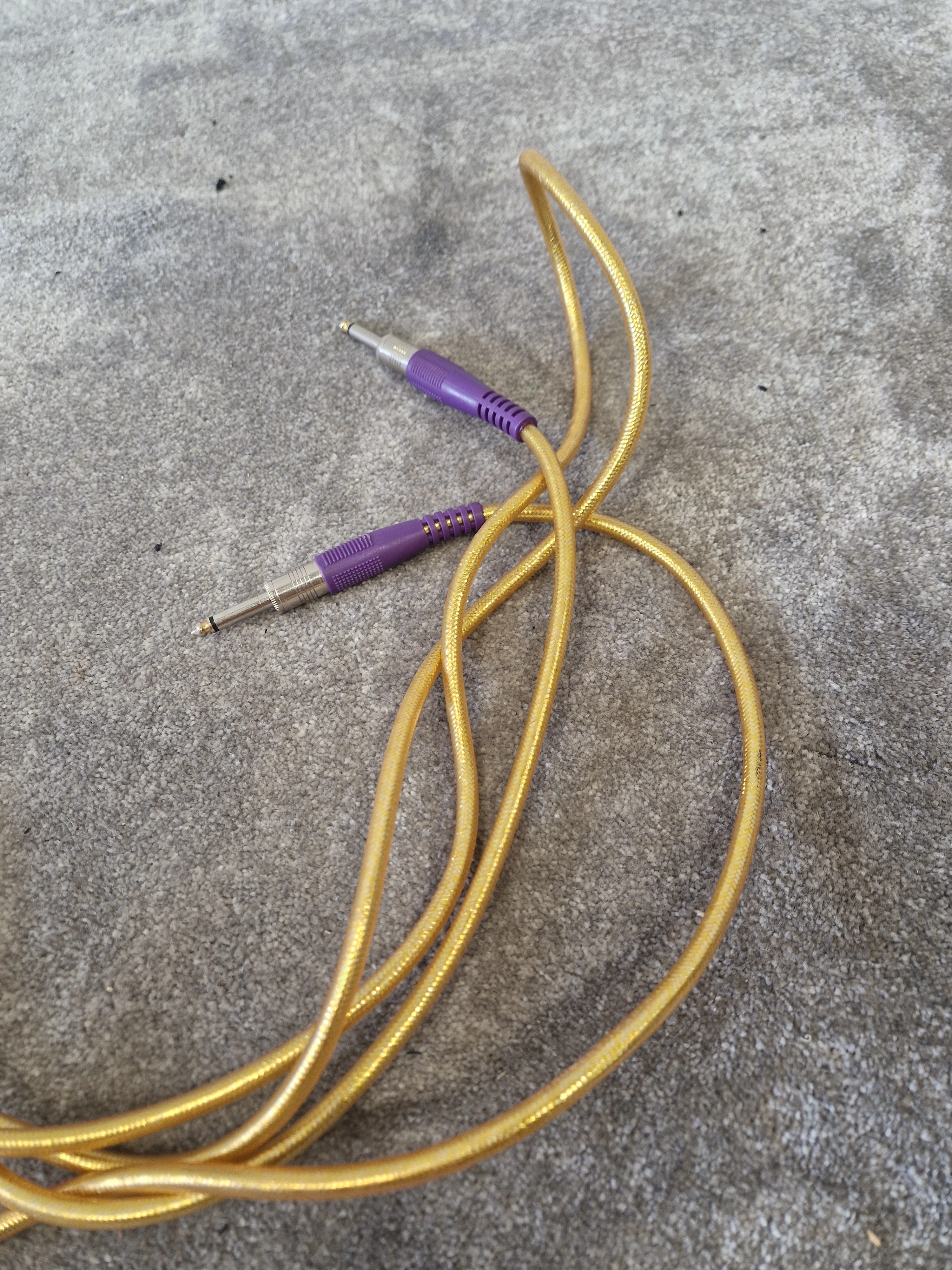 3m Gold Guitar Cable – Gold-Tipped ¼" Jack – Very Good - Image 6
