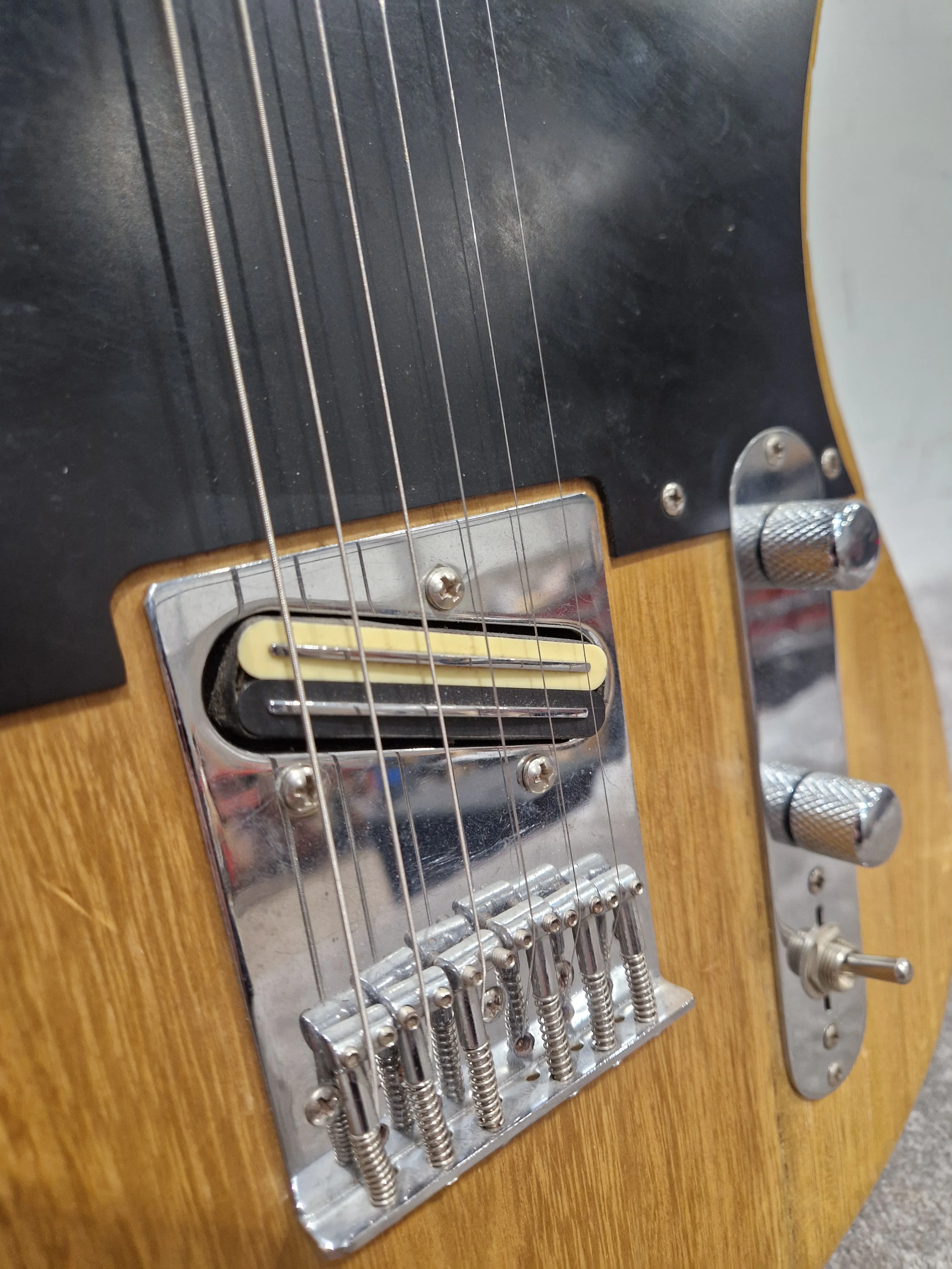 Unbranded Telecaster Style - Electric Guitar - Natural - Fair - Image 11