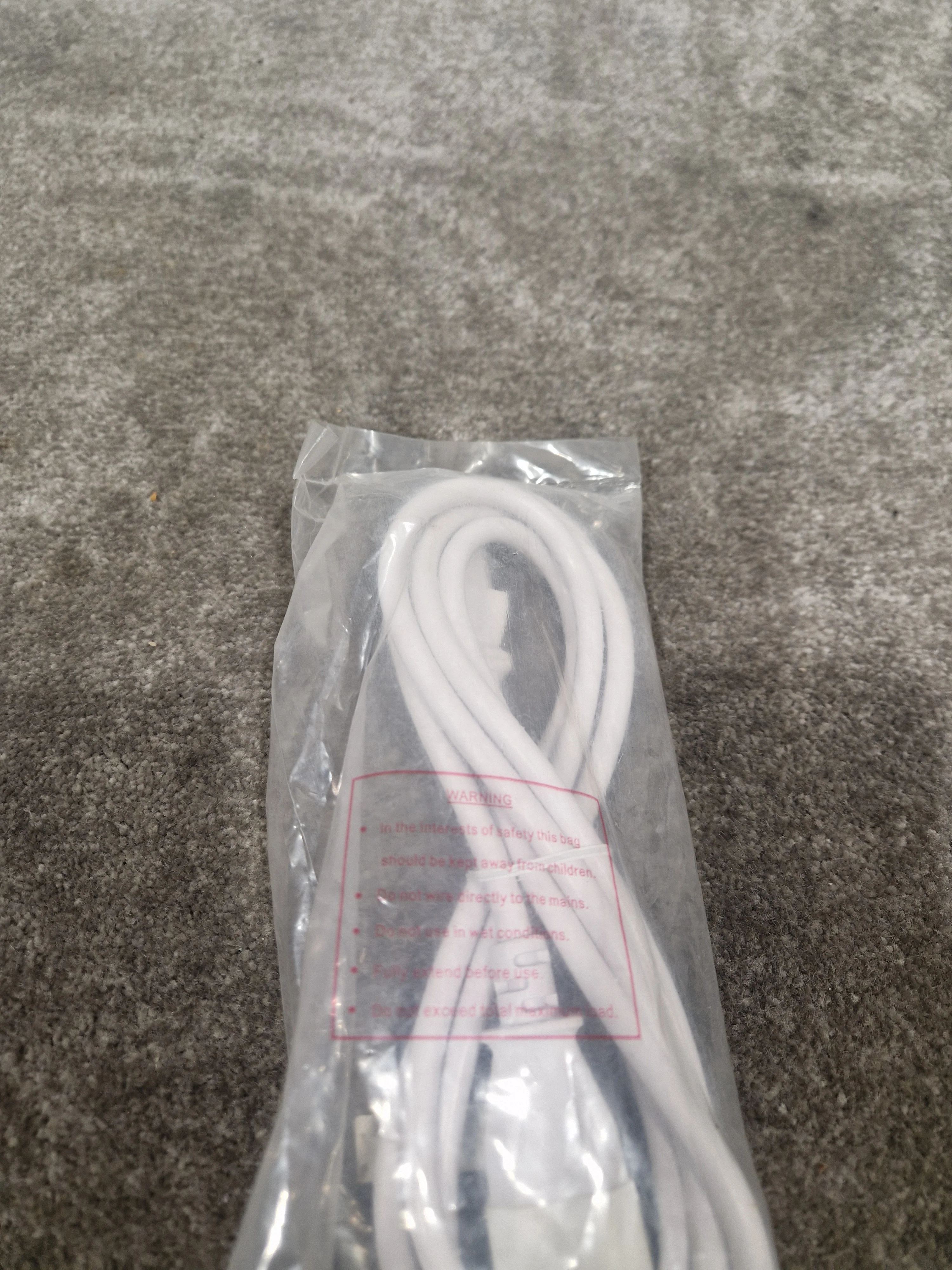 Unbranded White 3FT Kettle Lead Converter Cable - Durable Construction - Excellent - Image 4