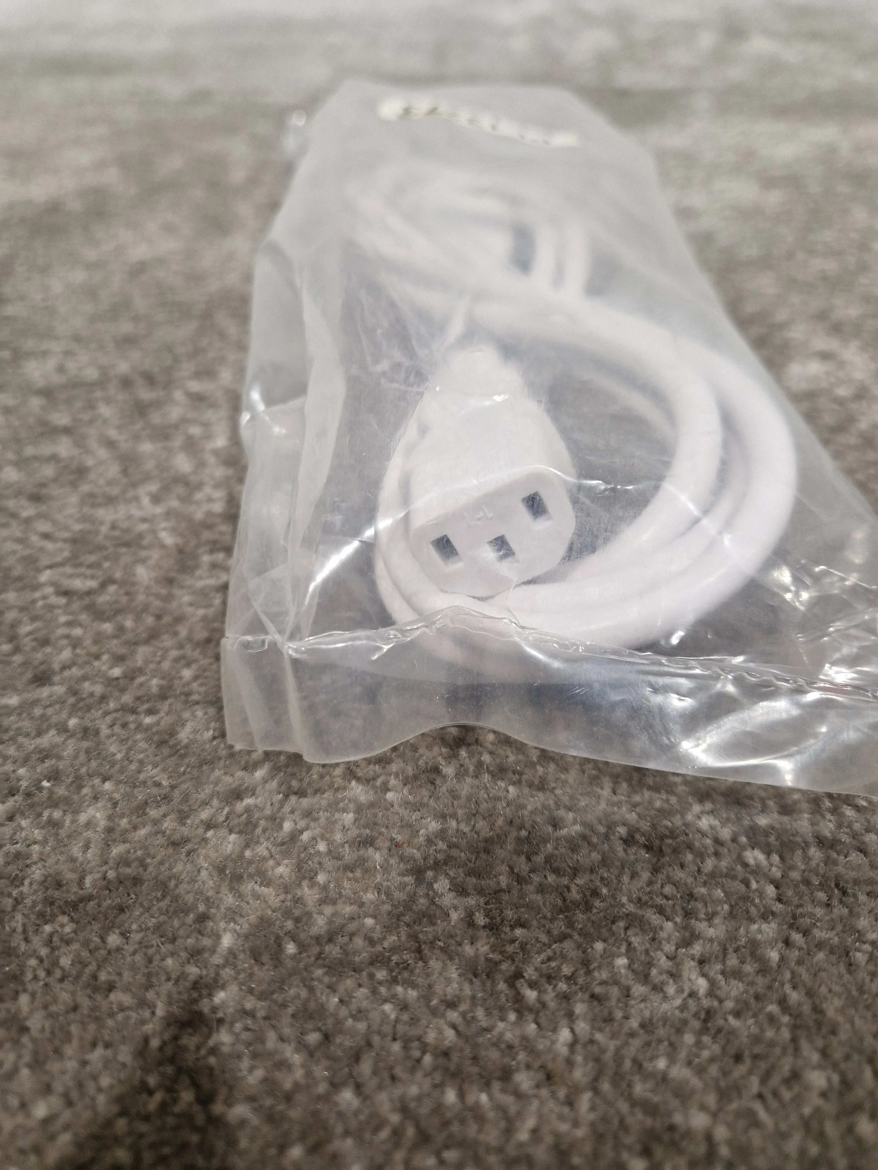 Unbranded White 3FT Kettle Lead Converter Cable - Durable Construction - Excellent - Image 9