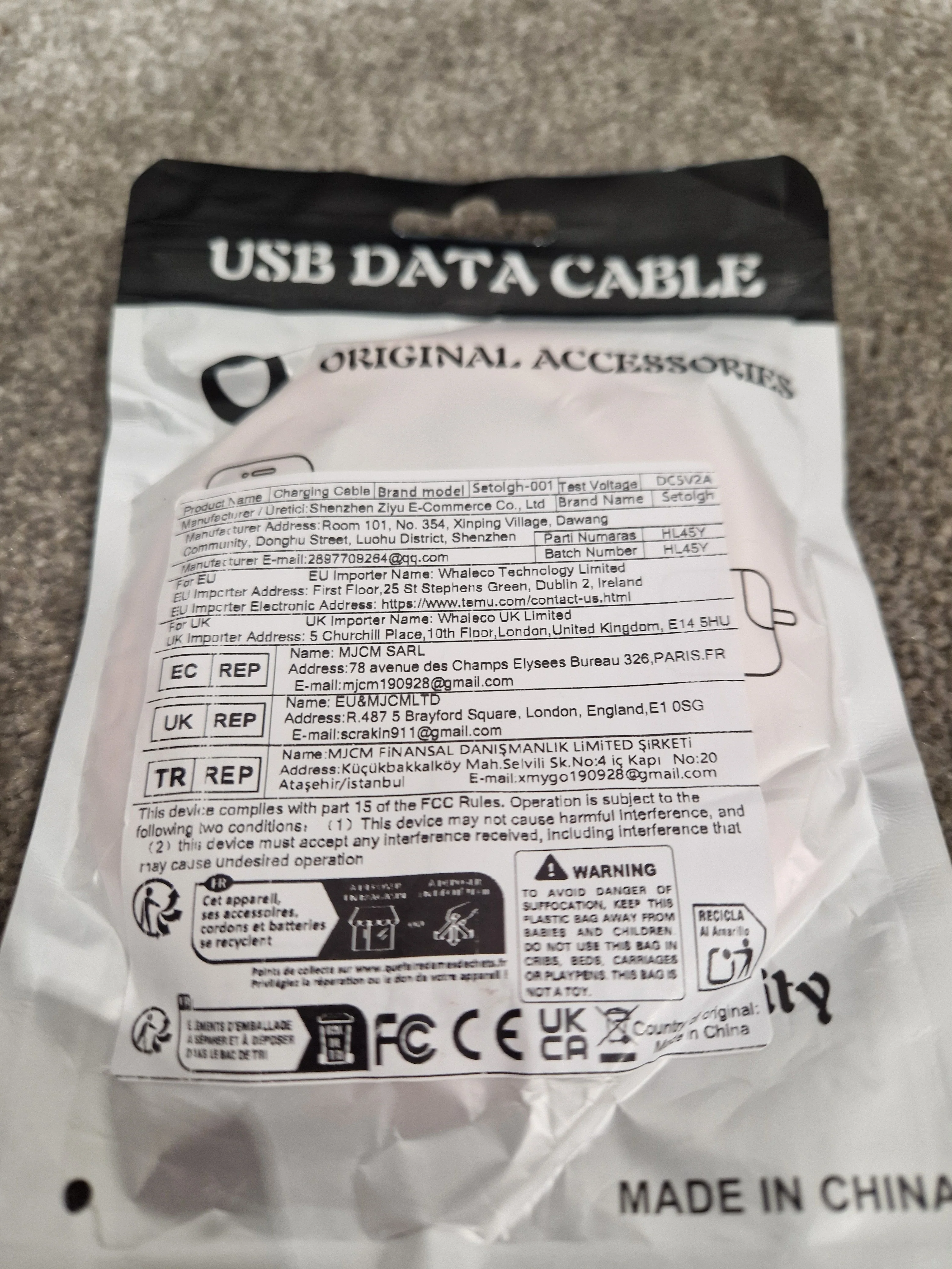 USB to Apple iPhone Lightning Cable – 2m Rose Gold Charging & Data Cable – New w/ Original Packaging - Image 3