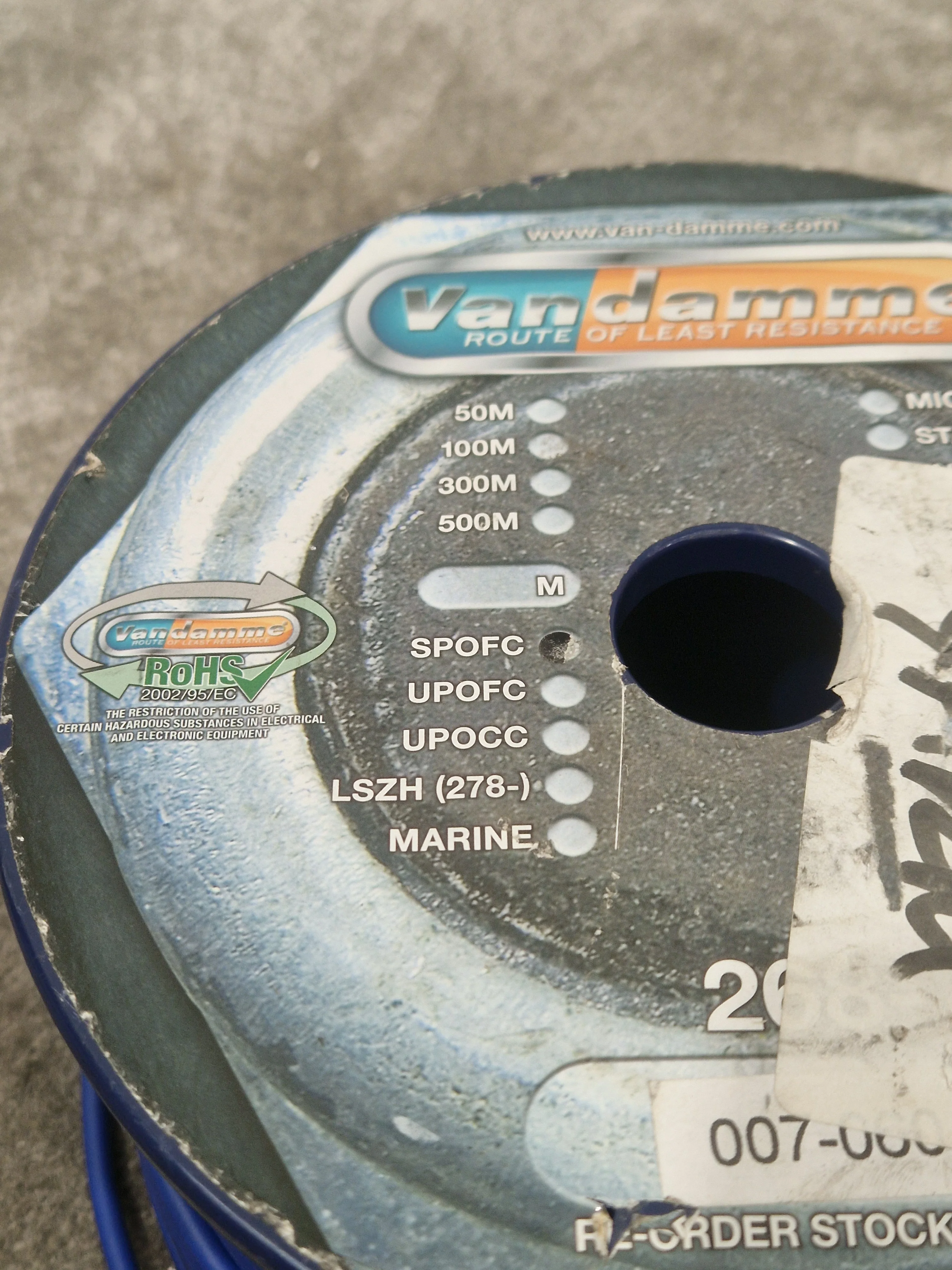 Van Damme Equipment Wire Blue 100 Metres - High-Quality Audio Cable - Excellent - Image 5