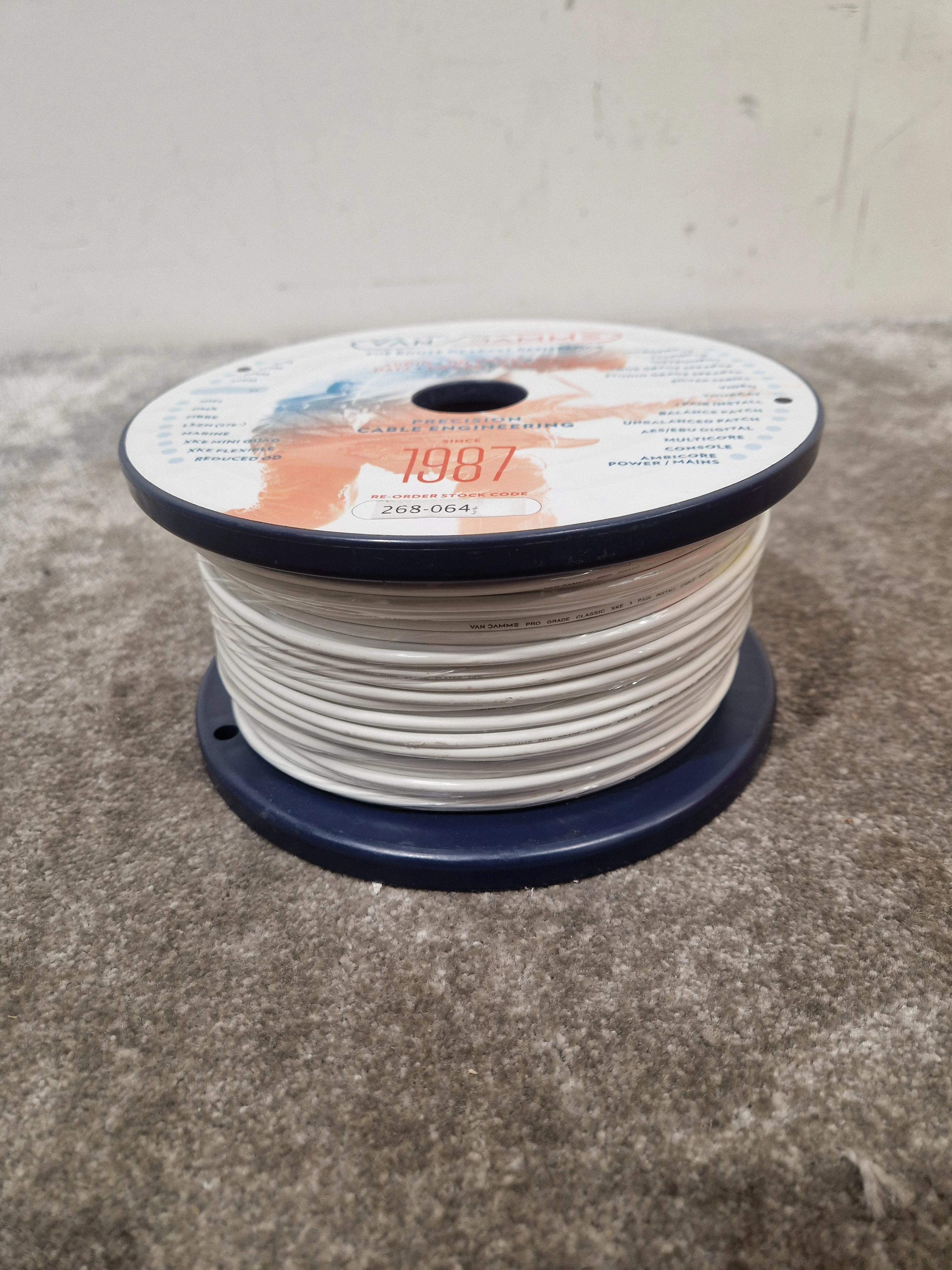 Van Dammme 100M Equipment Wire White - High-Grade Audio Cable - Excellent - Image 3
