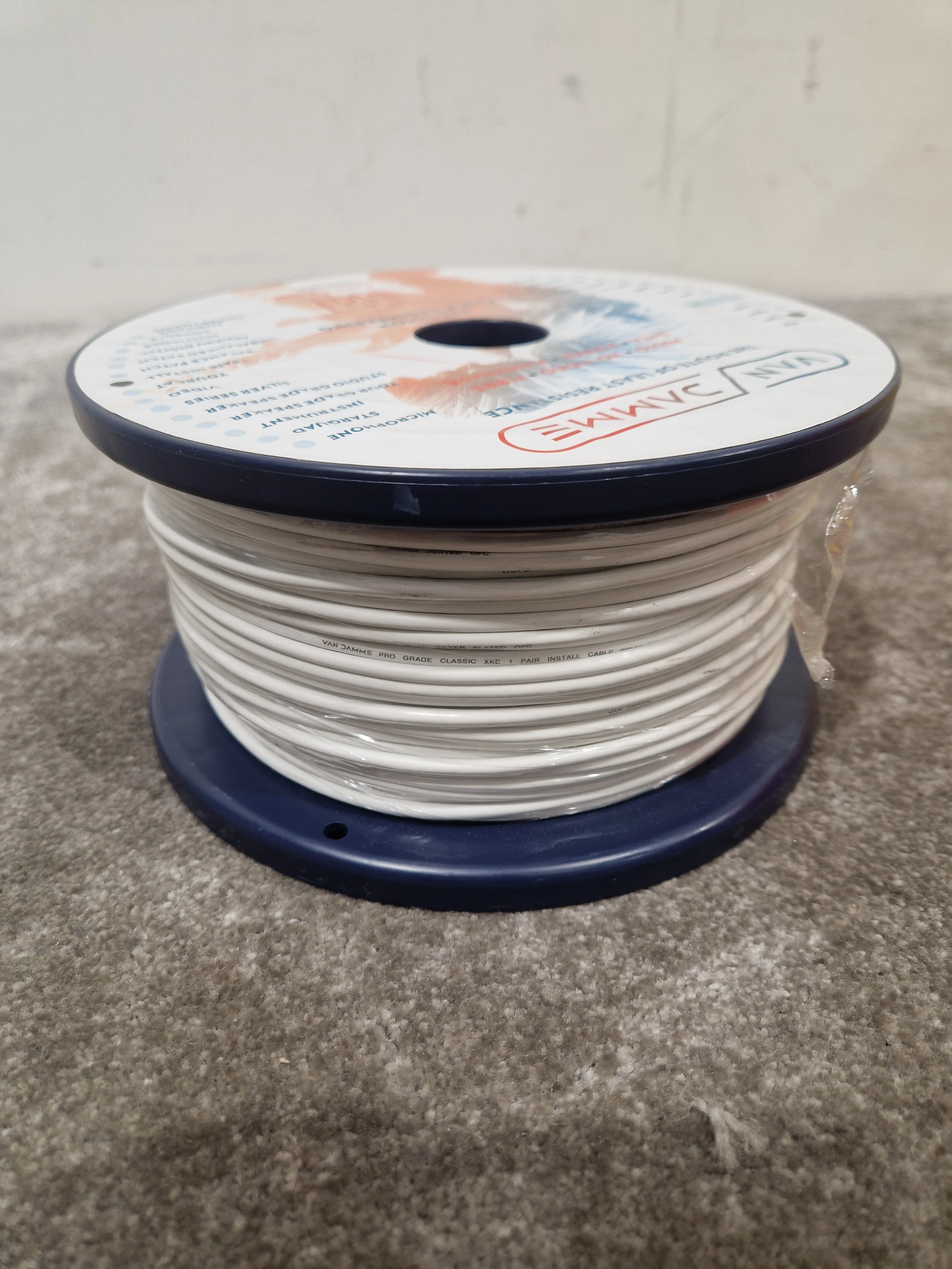 Van Dammme 100M Equipment Wire White - High-Grade Audio Cable - Excellent - Image 4