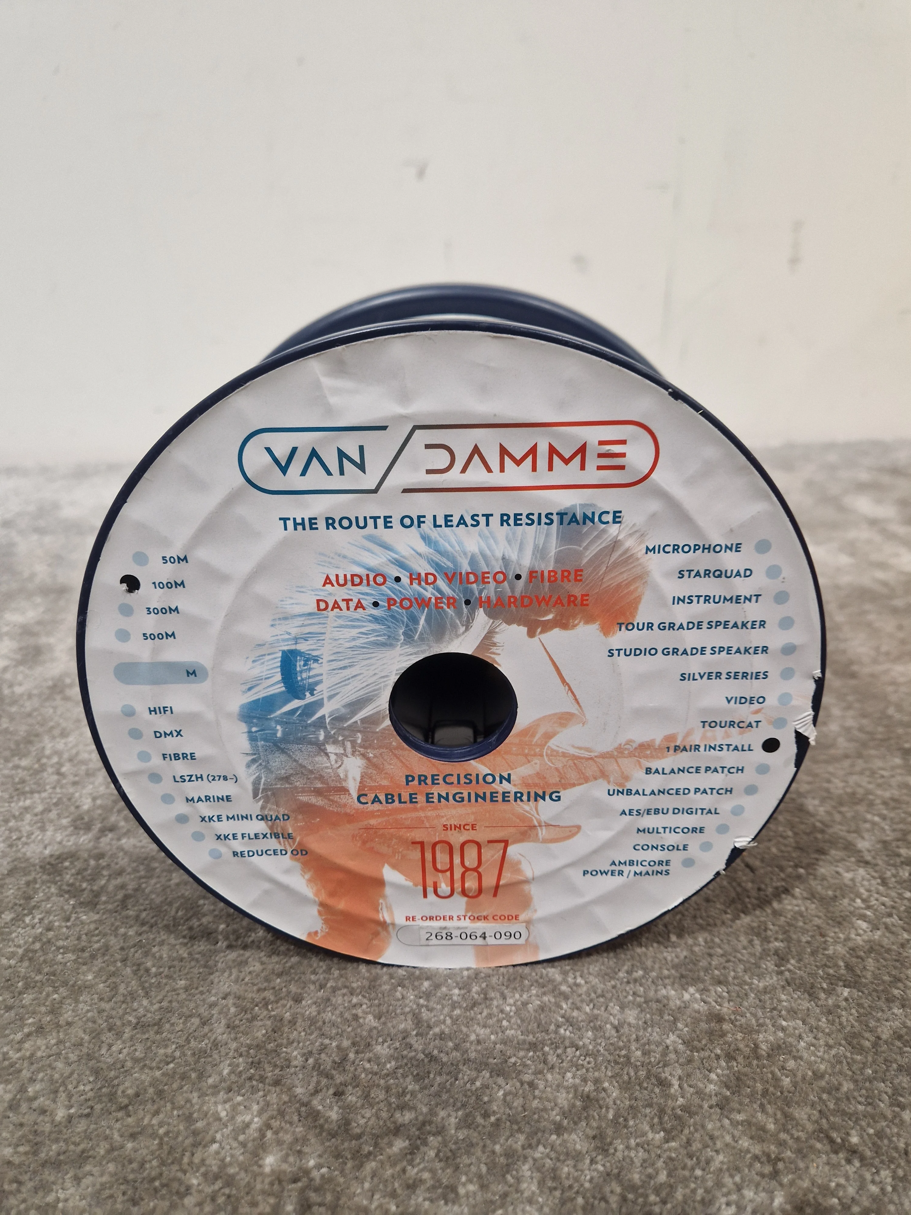 Van Dammme 100M Equipment Wire White - High-Grade Audio Cable - Excellent - Image 6