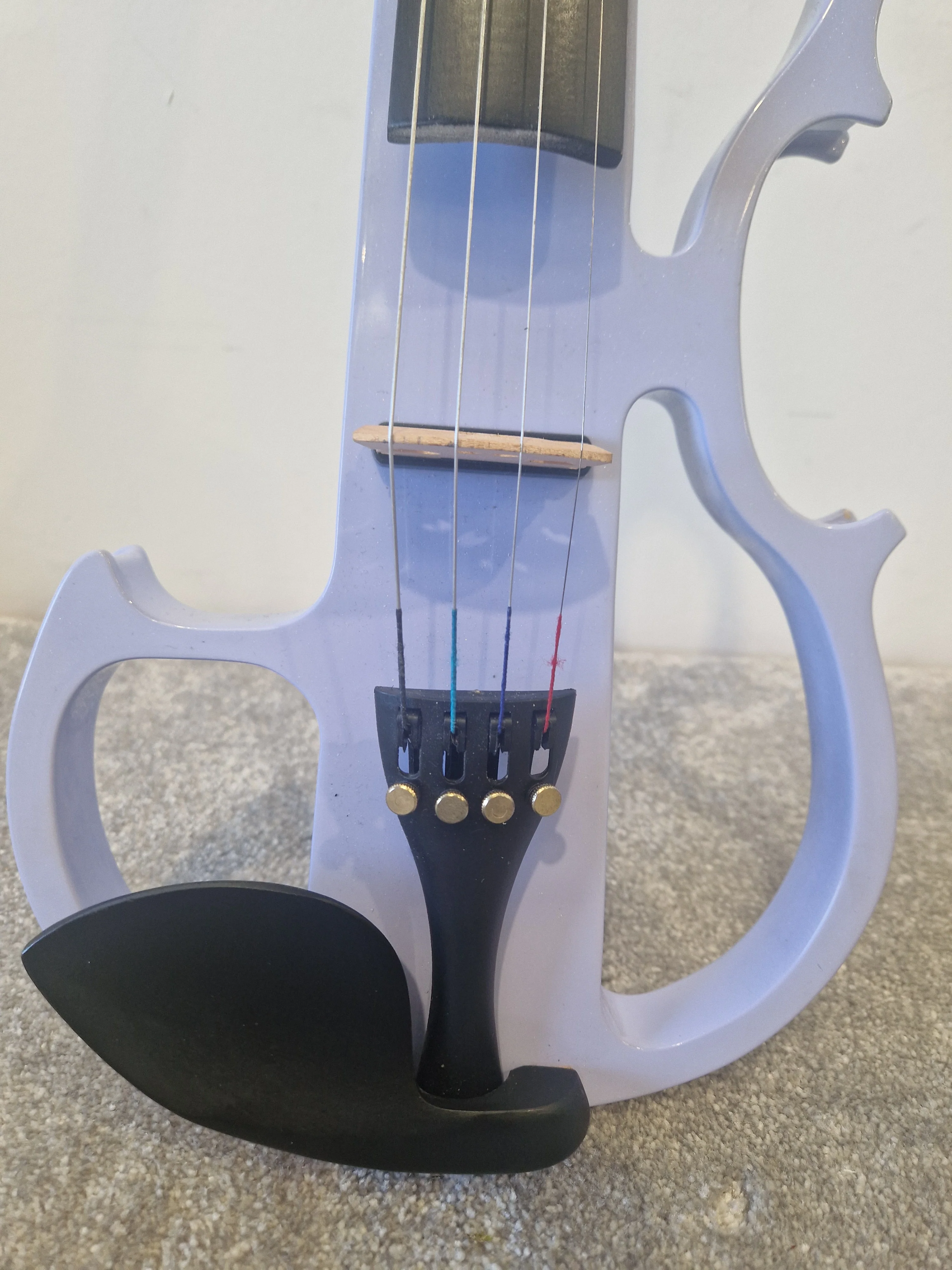 Vangoa 4/4 Full Size 4-String Electric Violin – Electro Acoustic w/ Case - Very Good - Image 3