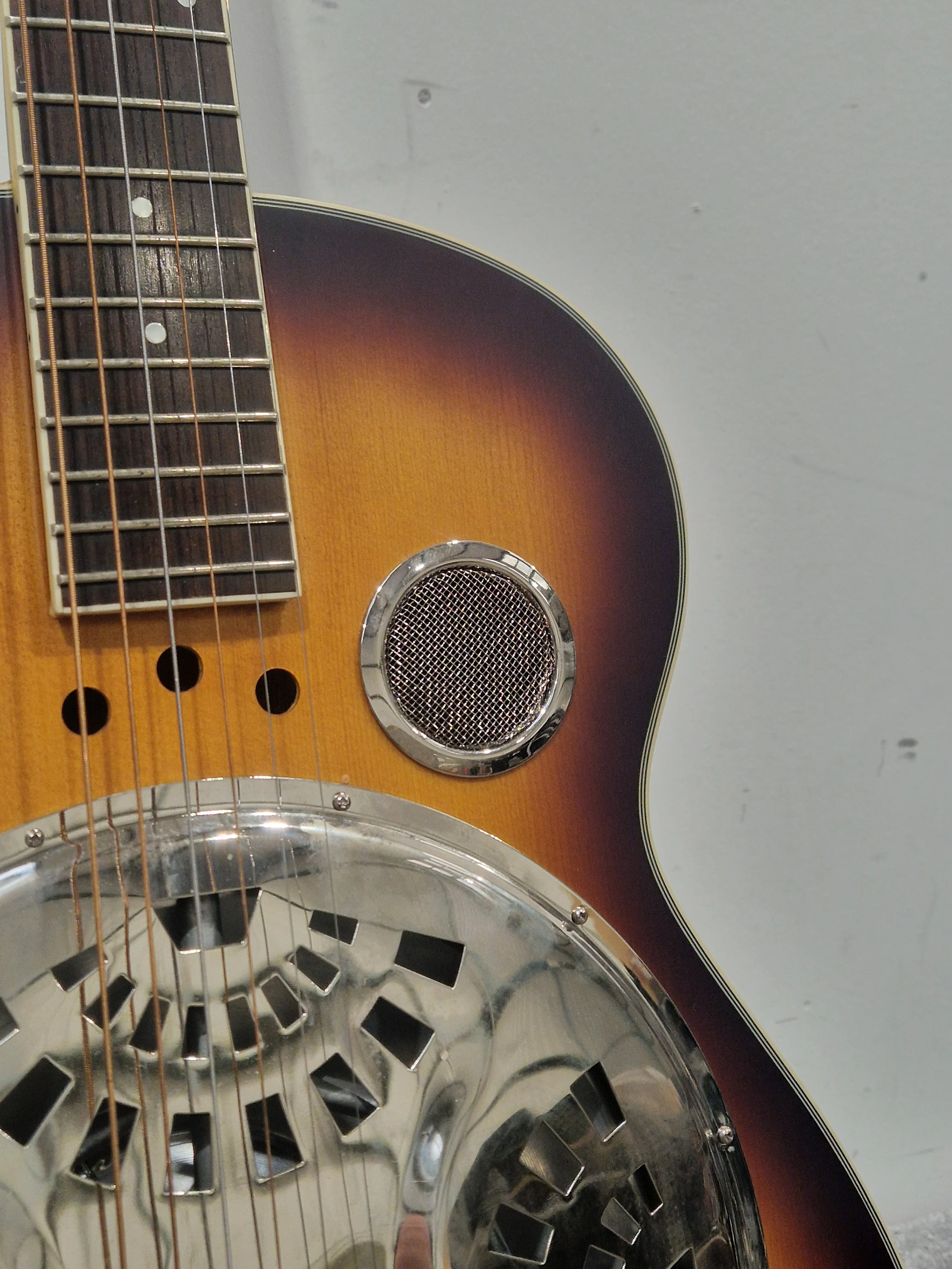 Vintage Spider Bridge Resonator - Acoustic Guitar - Sunburst - Excellent w/ ARTEC AGE-5 Pickup - Image 12