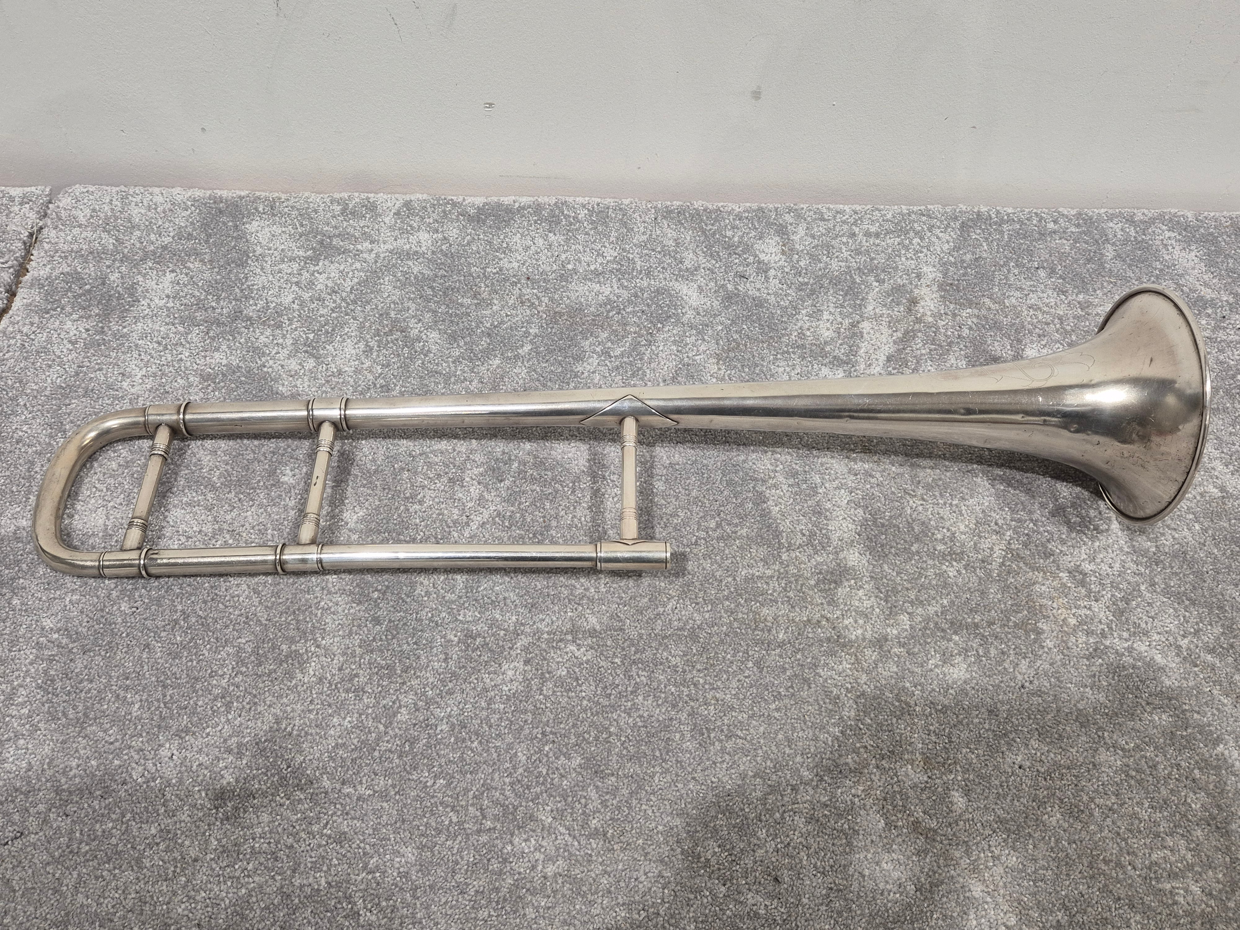 Vintage Martin Elkhart Trombone 1914 - Brass Instrument, Vintage Design - Very Good w/ Hard Case - Image 14