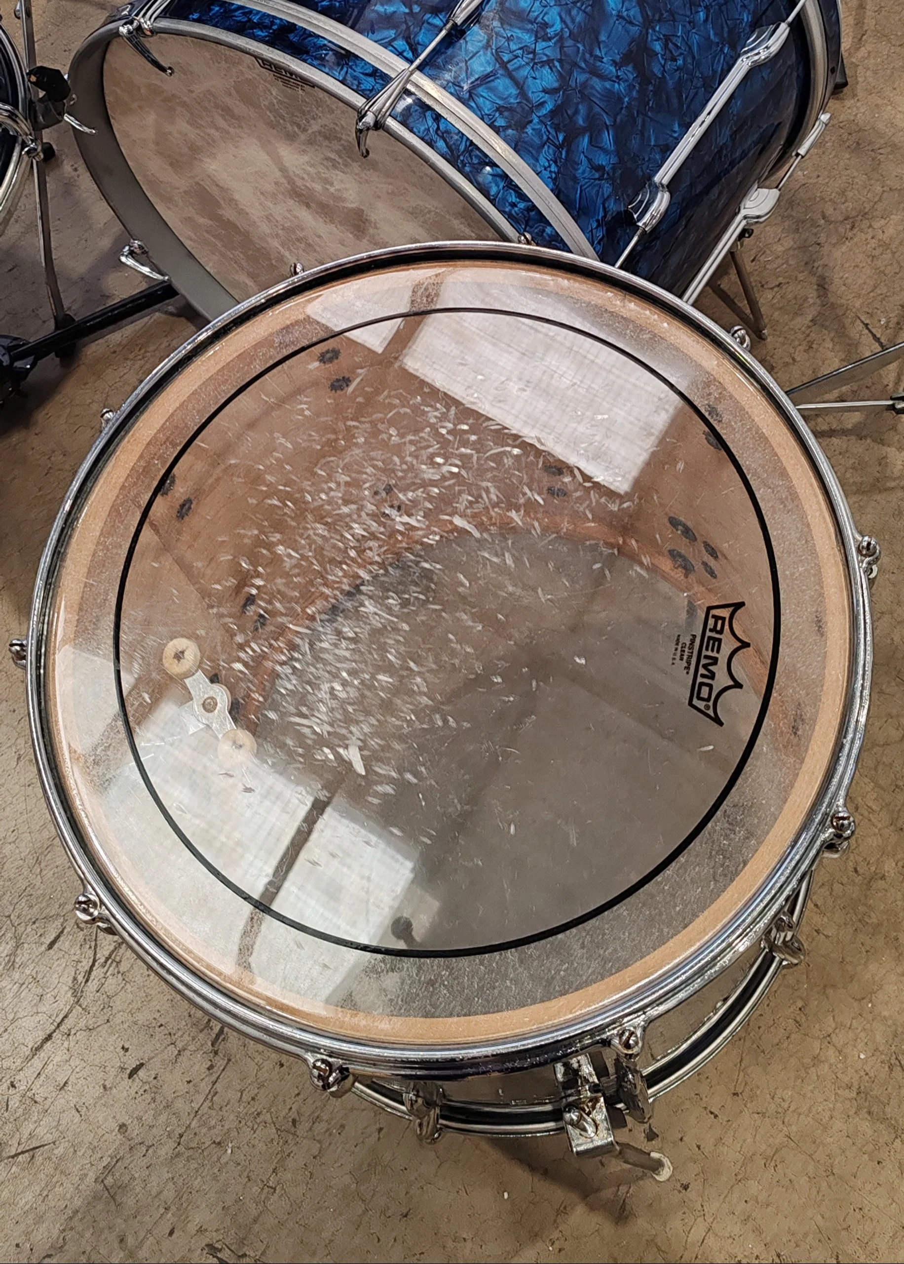 Premier Royal Ace 60s Vintage Drum Kit - 4 Piece, Remo Shells - Very Good - Image 5