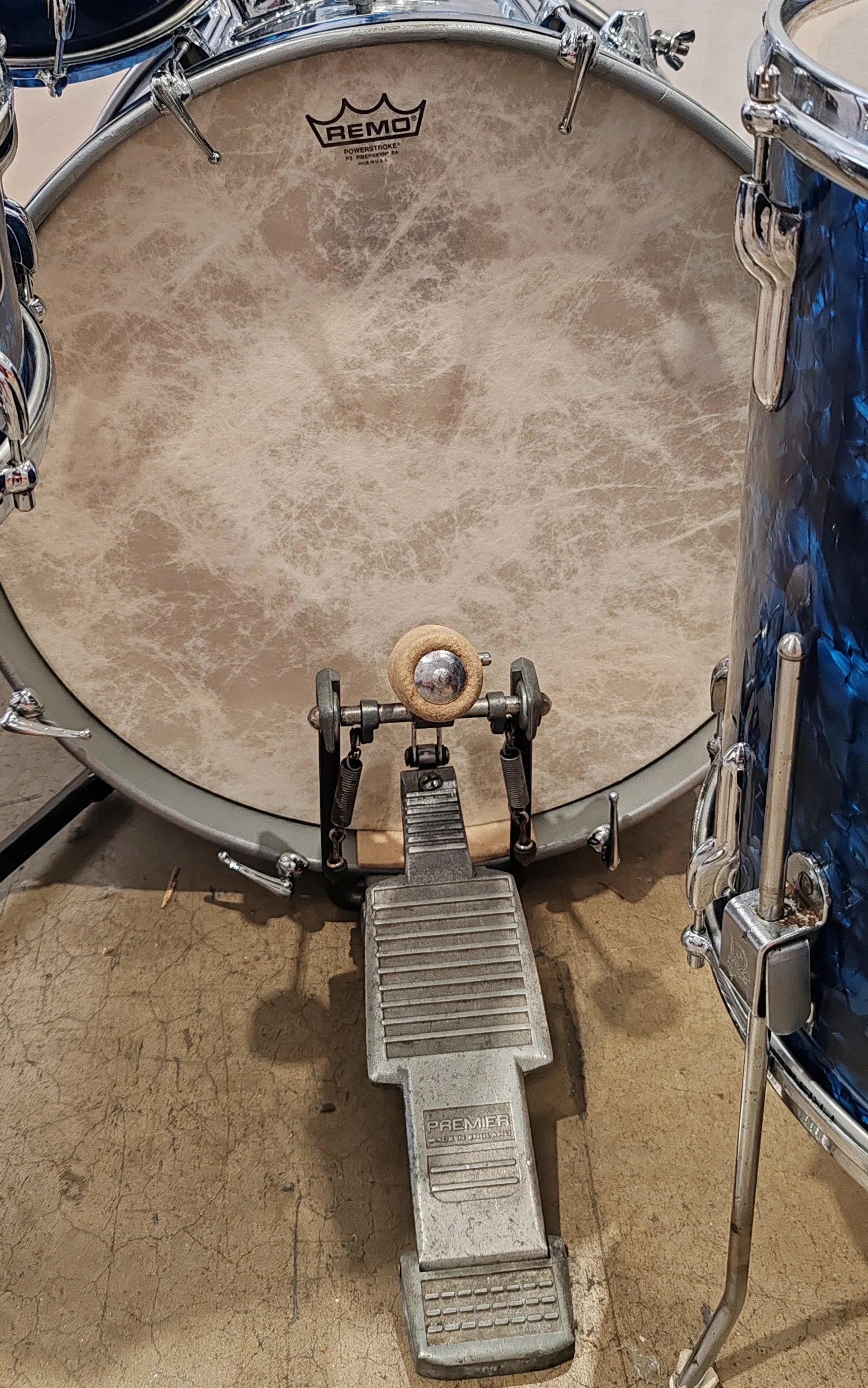 Premier Royal Ace 60s Vintage Drum Kit - 4 Piece, Remo Shells - Very Good - Image 7