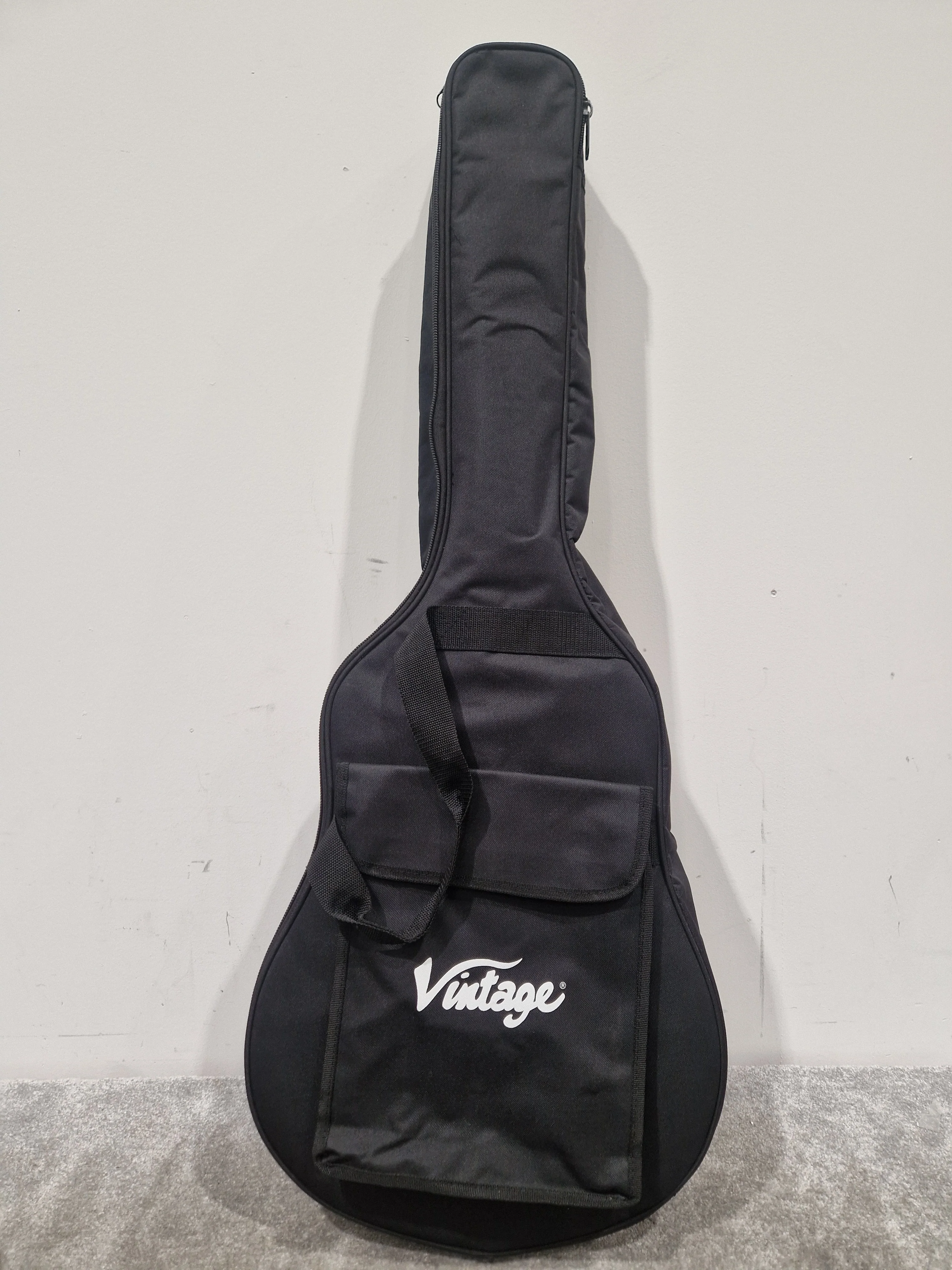 Vintage V300MHOF - Solid Mahogany Acoustic - Excellent w/ Soft Case - Image 10