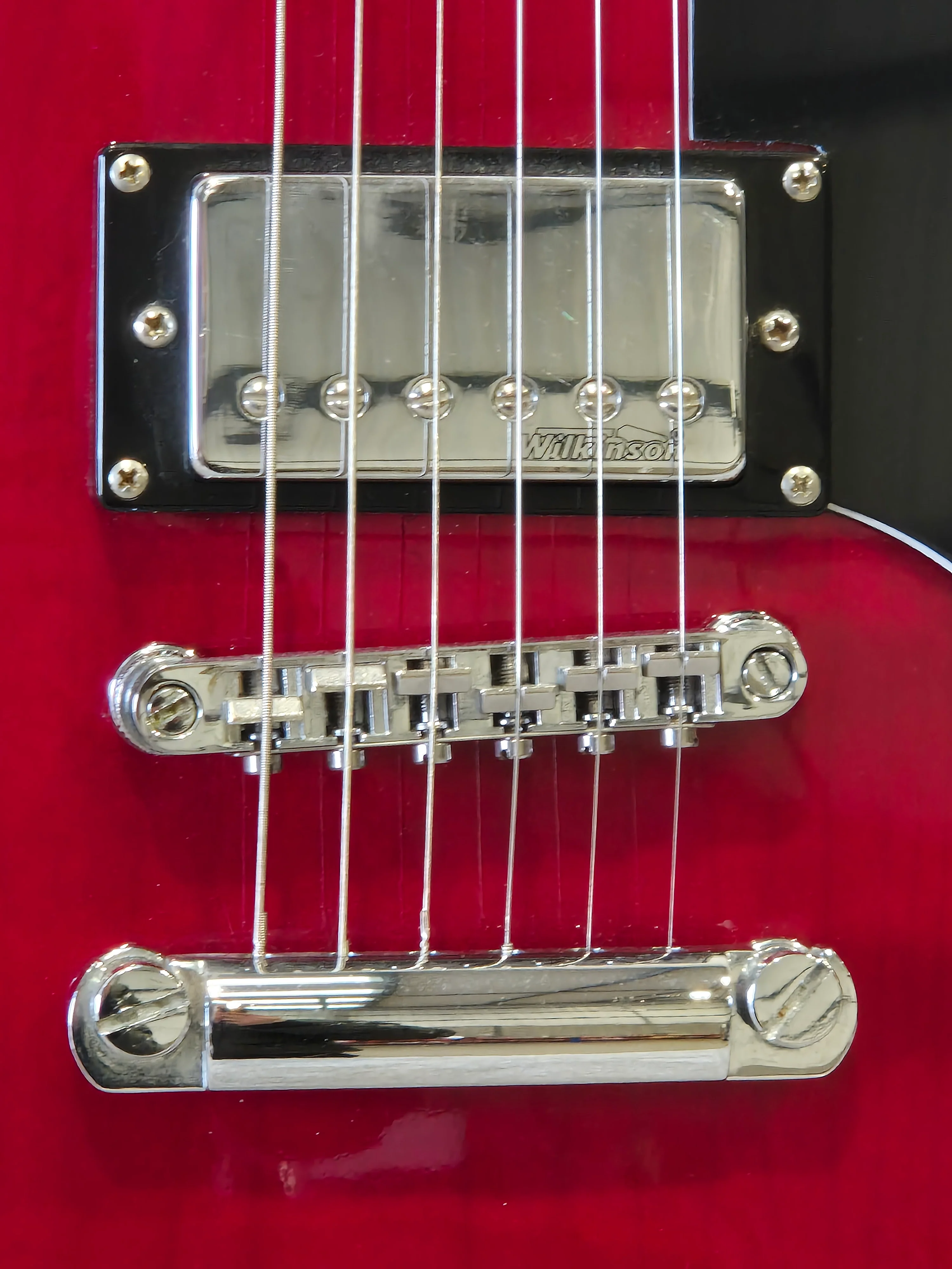 Vintage VSA500 - Semi-Hollow Body Electric Guitar - Red - Image 4