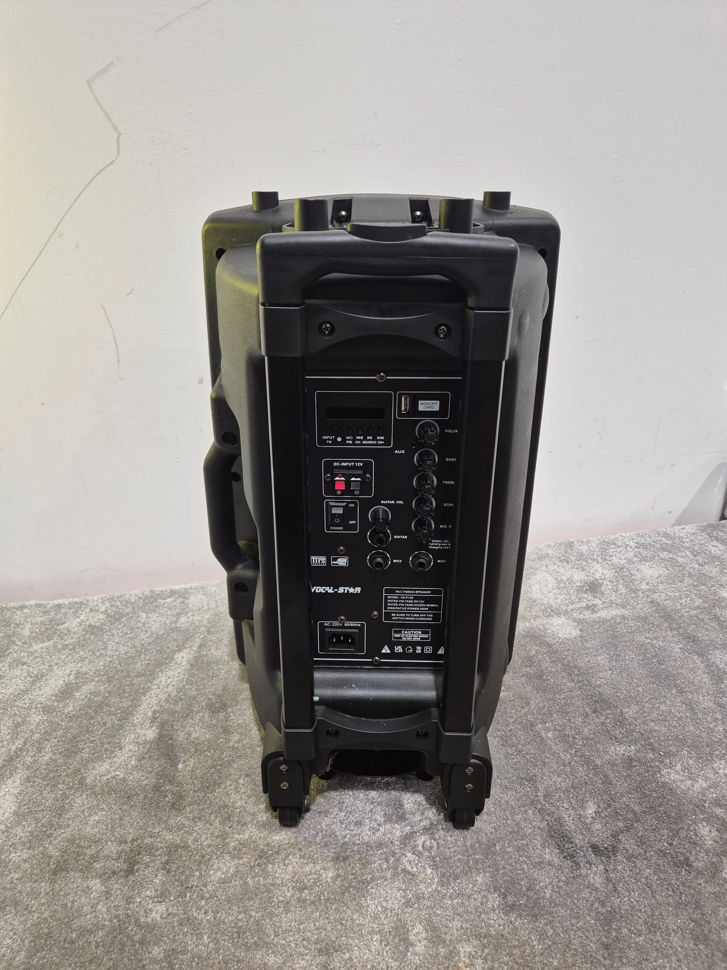 Vocal Star Speaker VS-P120 - Portable PA Speaker - Excellent w/ Power Supply - Image 5