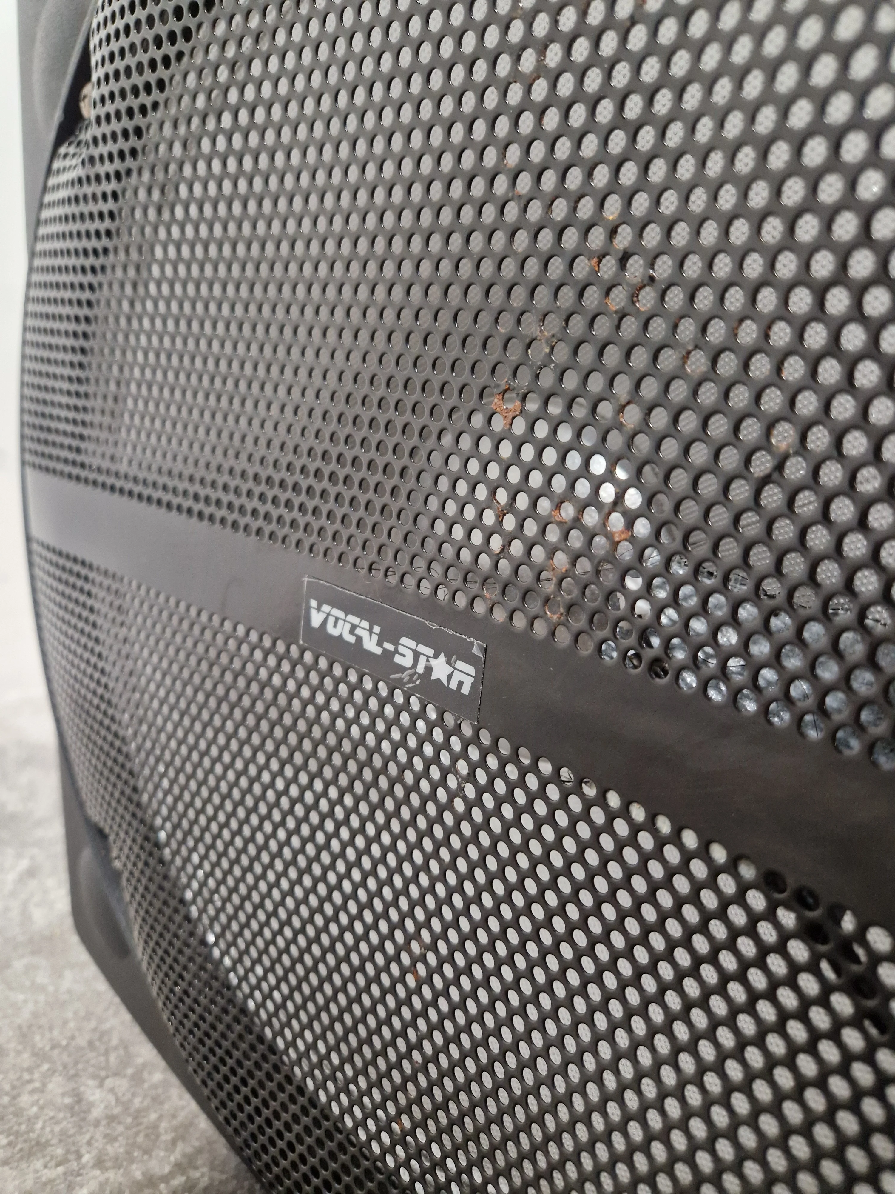 Vocal Star Speaker VS-P120 Portable PA System - Dual Mic Inputs - Fair w/ Power Supply & Microphone pair - Image 18