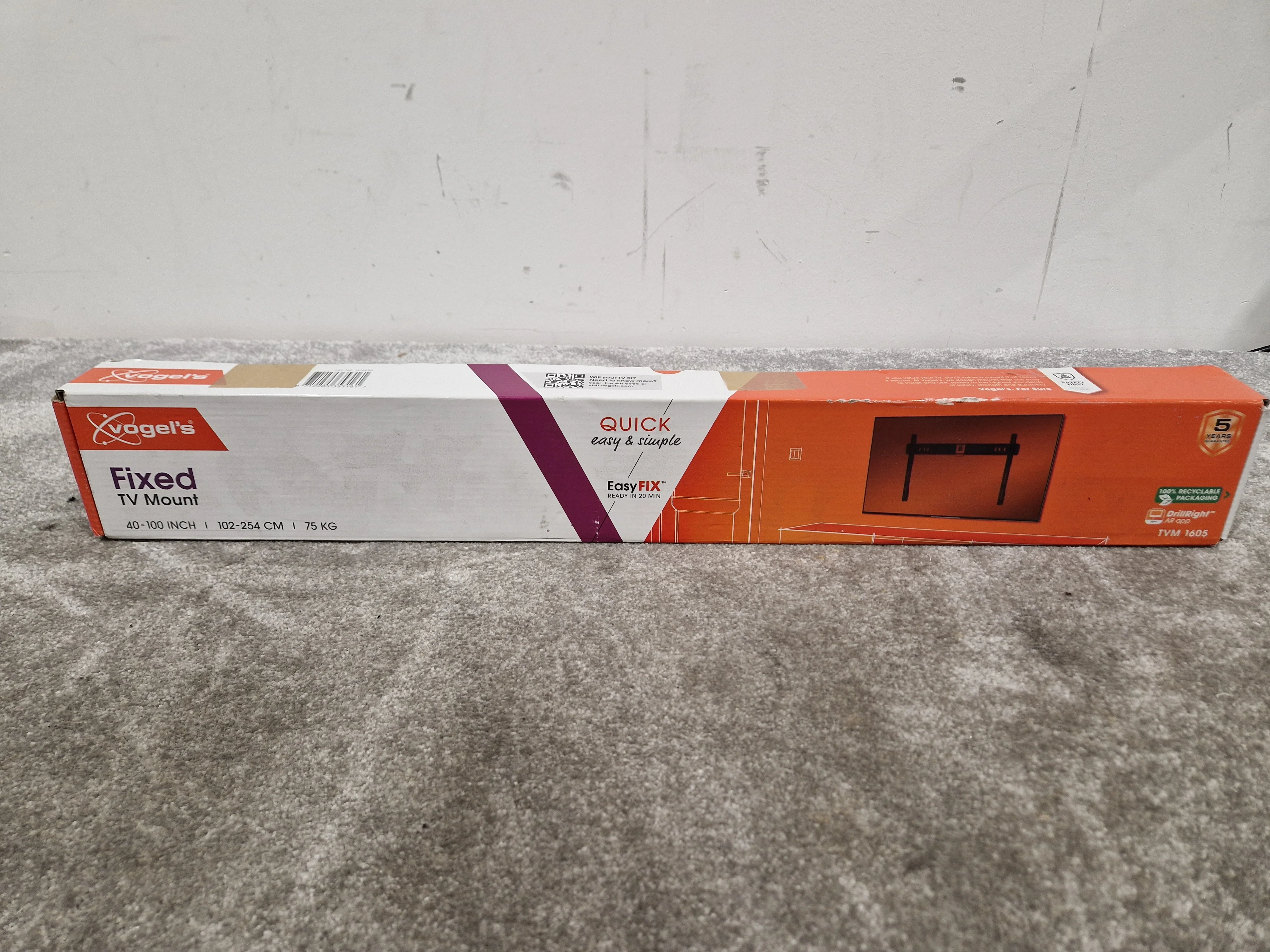 Vogels TVM 1605 TV Wall Mount - Supports up to 30kg, Tilt Function - Open Box - Image 2