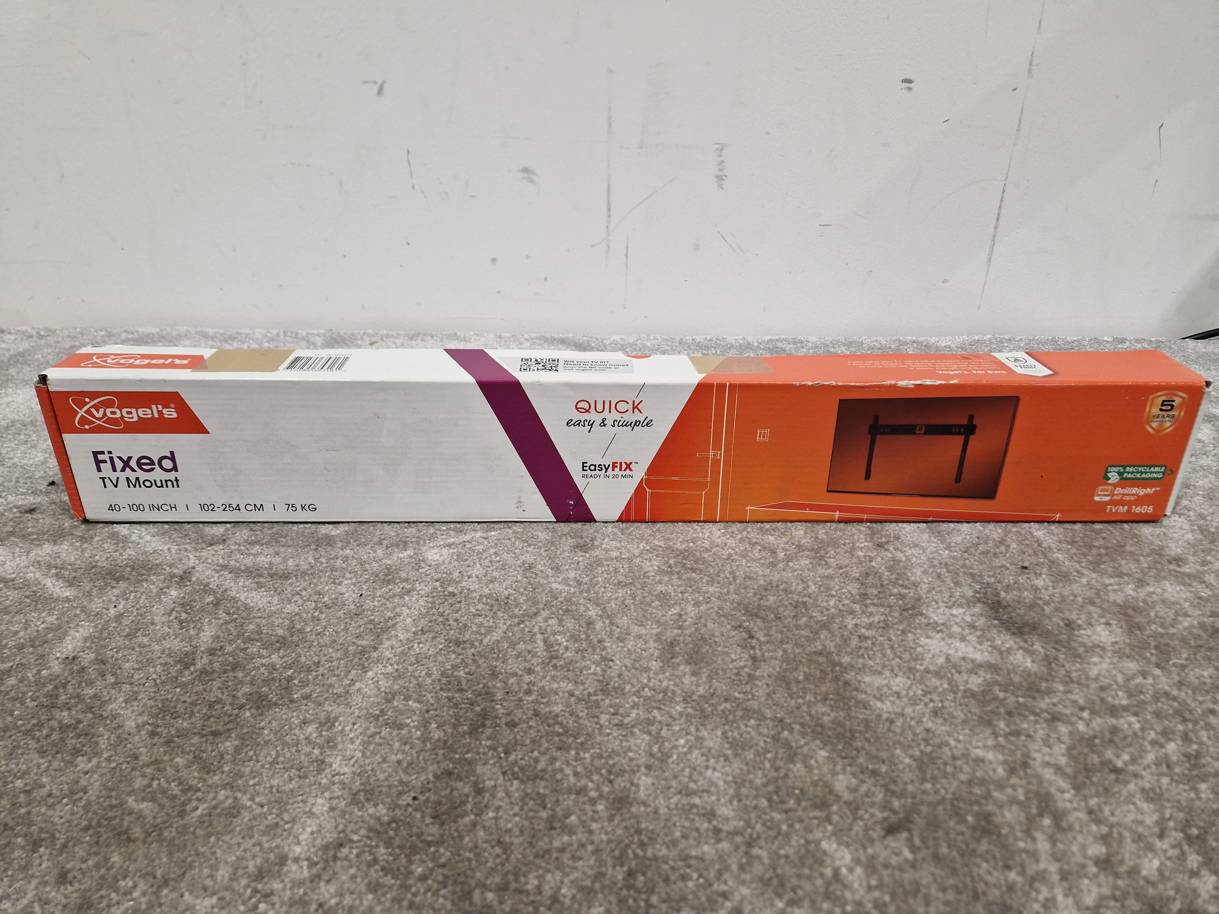 Vogels TVM 1605 TV Wall Mount - Supports up to 30kg, Tilt Function - Open Box - Image 3