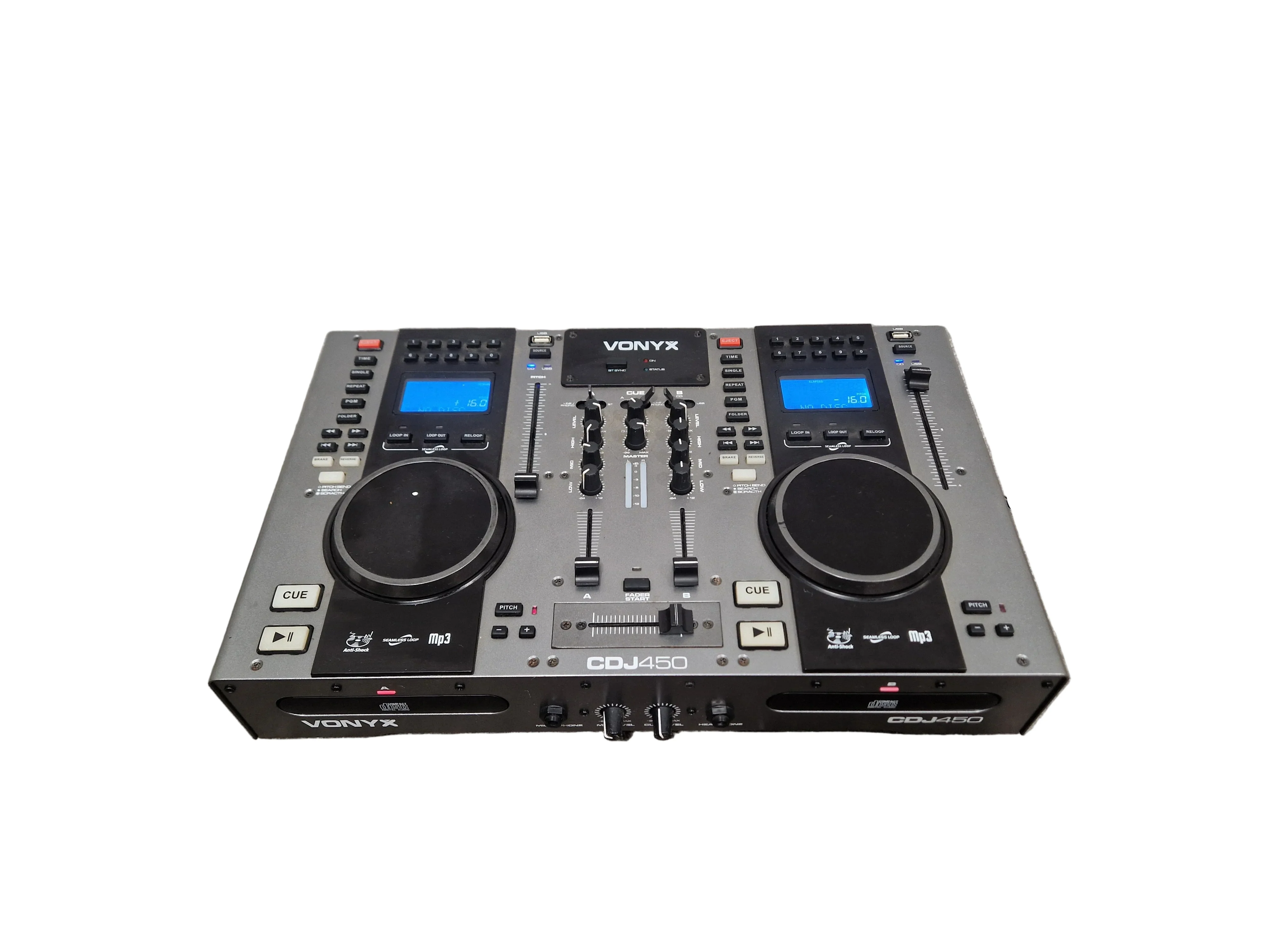 Vonyx CDJ450 - Twin Top Player/Mixer - With CD/MP3/USB/Bluetooth - Good w/ Original Box