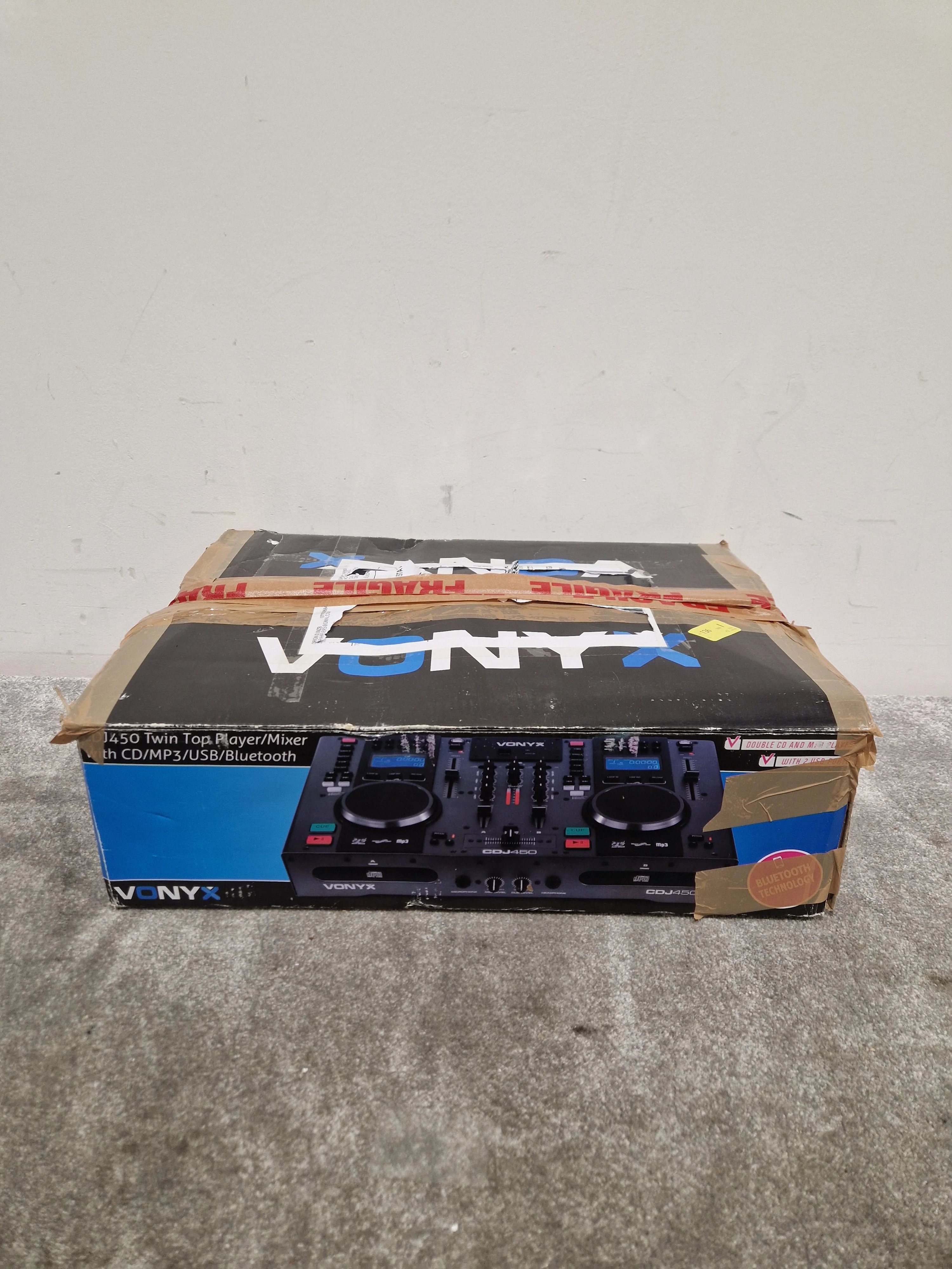 Vonyx CDJ450 - Twin Top Player/Mixer - With CD/MP3/USB/Bluetooth - Good w/ Original Box - Image 10