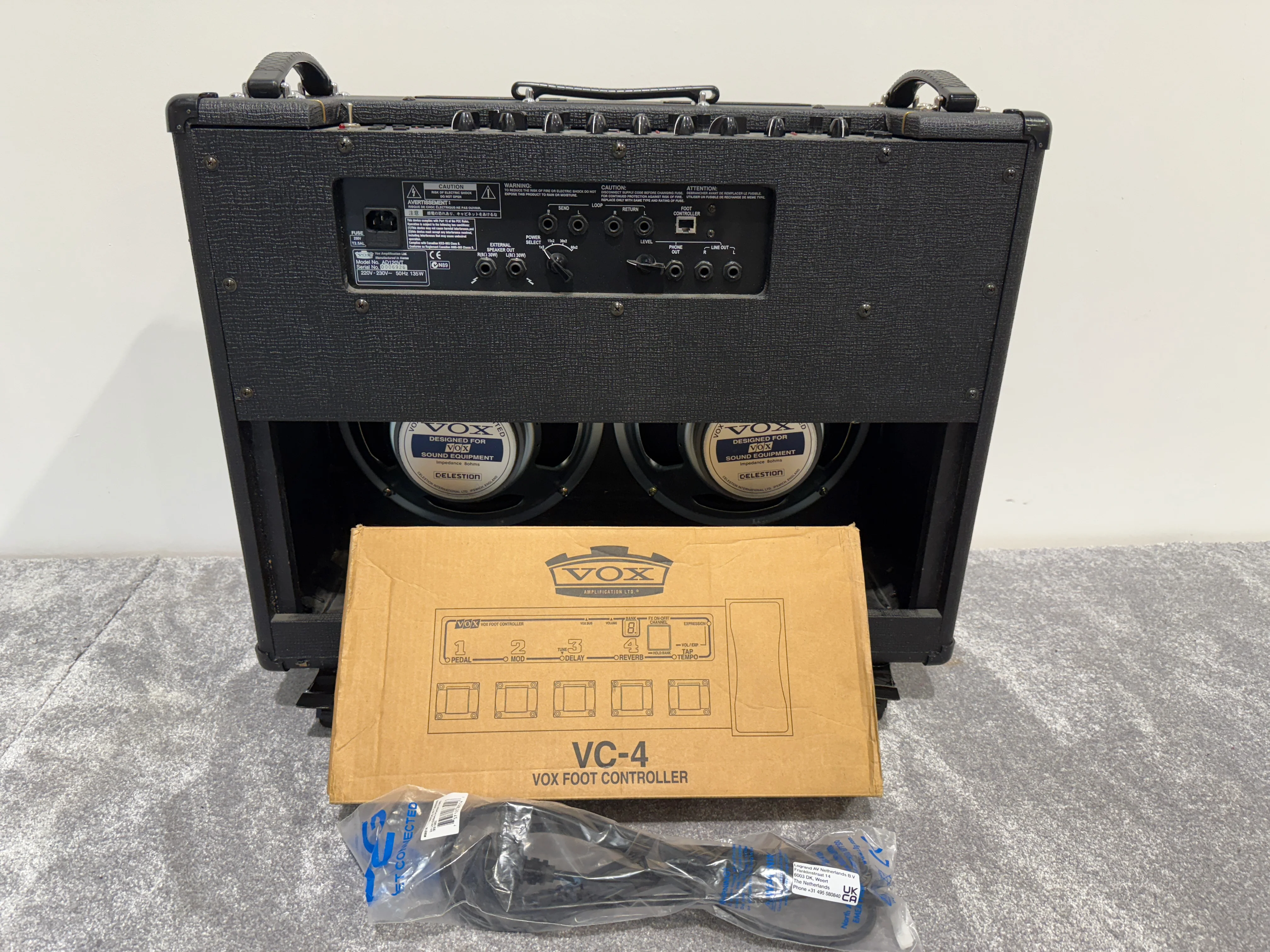 Vox AD120VT Guitar Amplifier with Vox VC4 Foot Controller and Amp Covers - Image 10