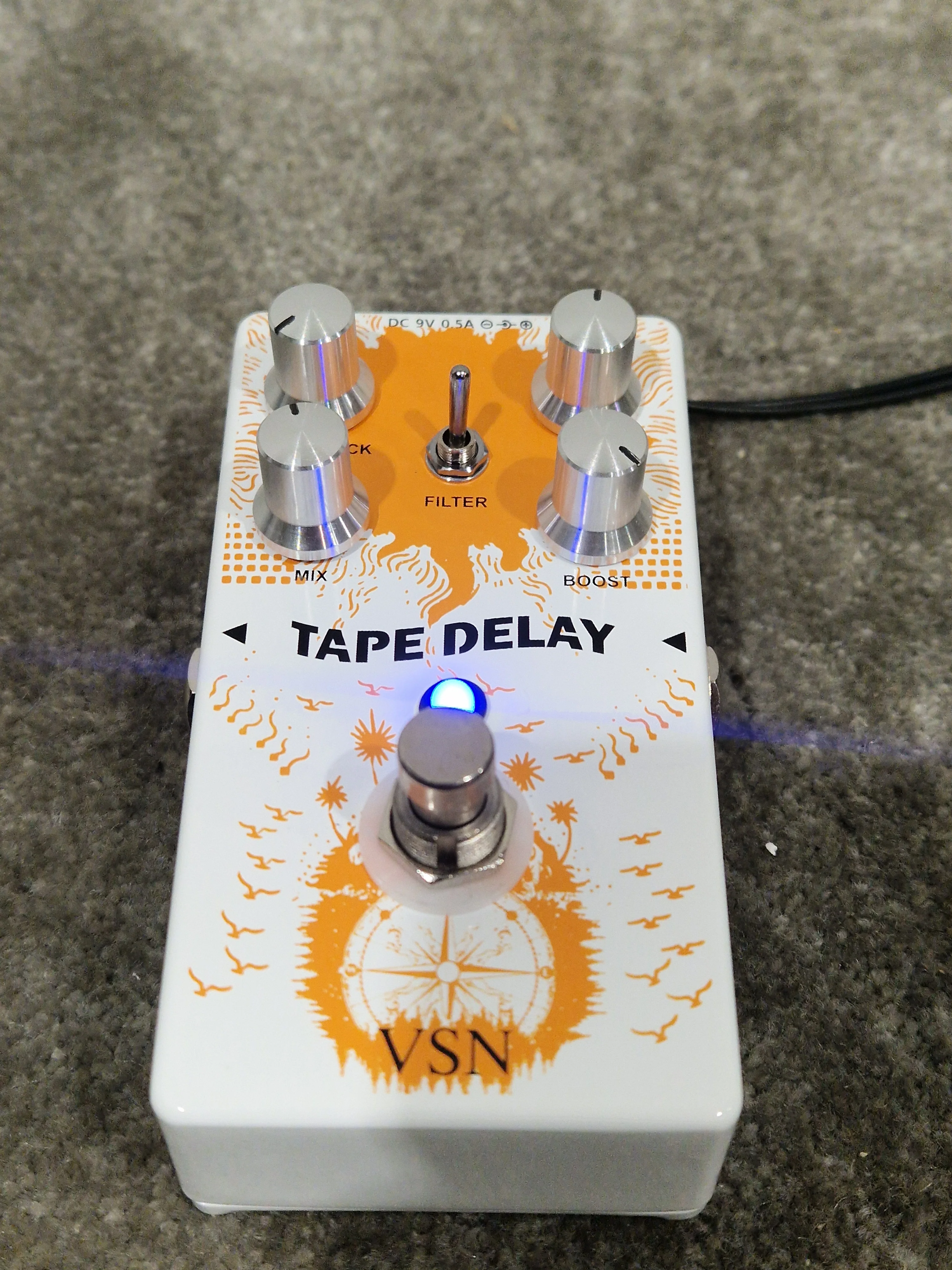 VSN Tape Delay Effects Pedal - Vintage Sound - Excellent w/ Power Supply - Image 12