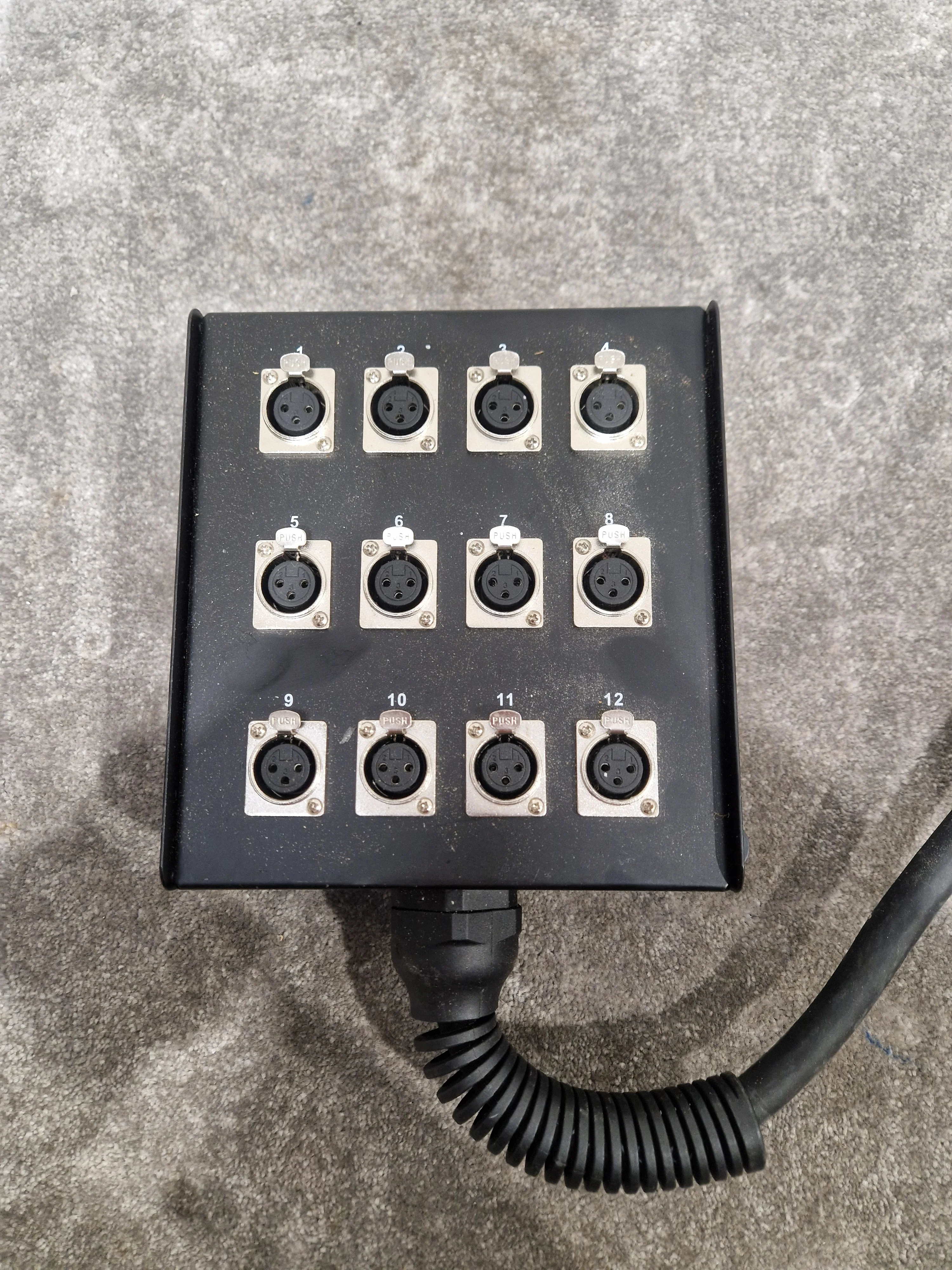 W Audio 12-WAY Stage Box 12 XLR - Rugged Audio Interface - Very Good