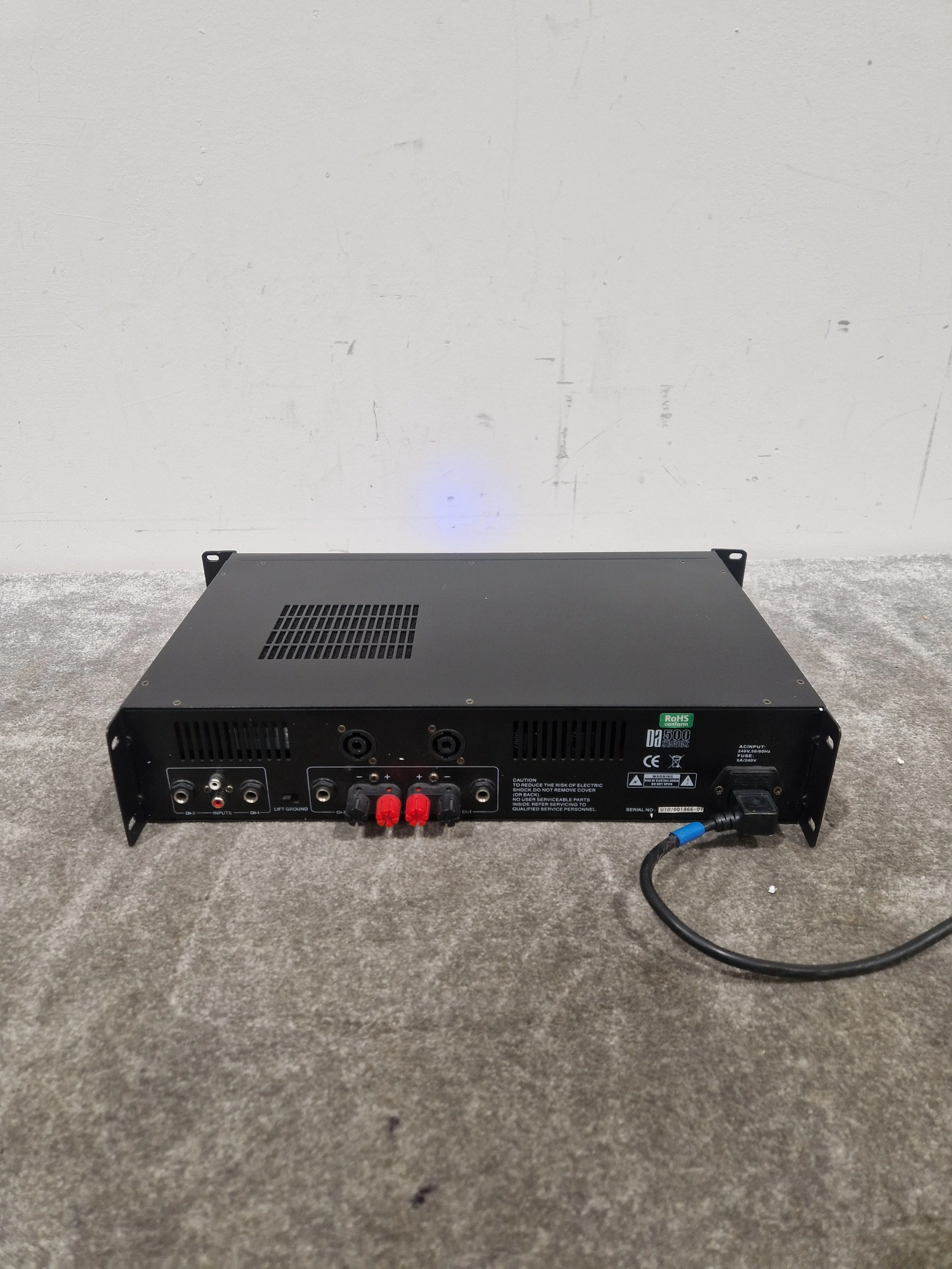 W-AUDIO DA-500 Power AMP Amplifier - 500W Performance - Very Good w/ Power Supply - Image 7