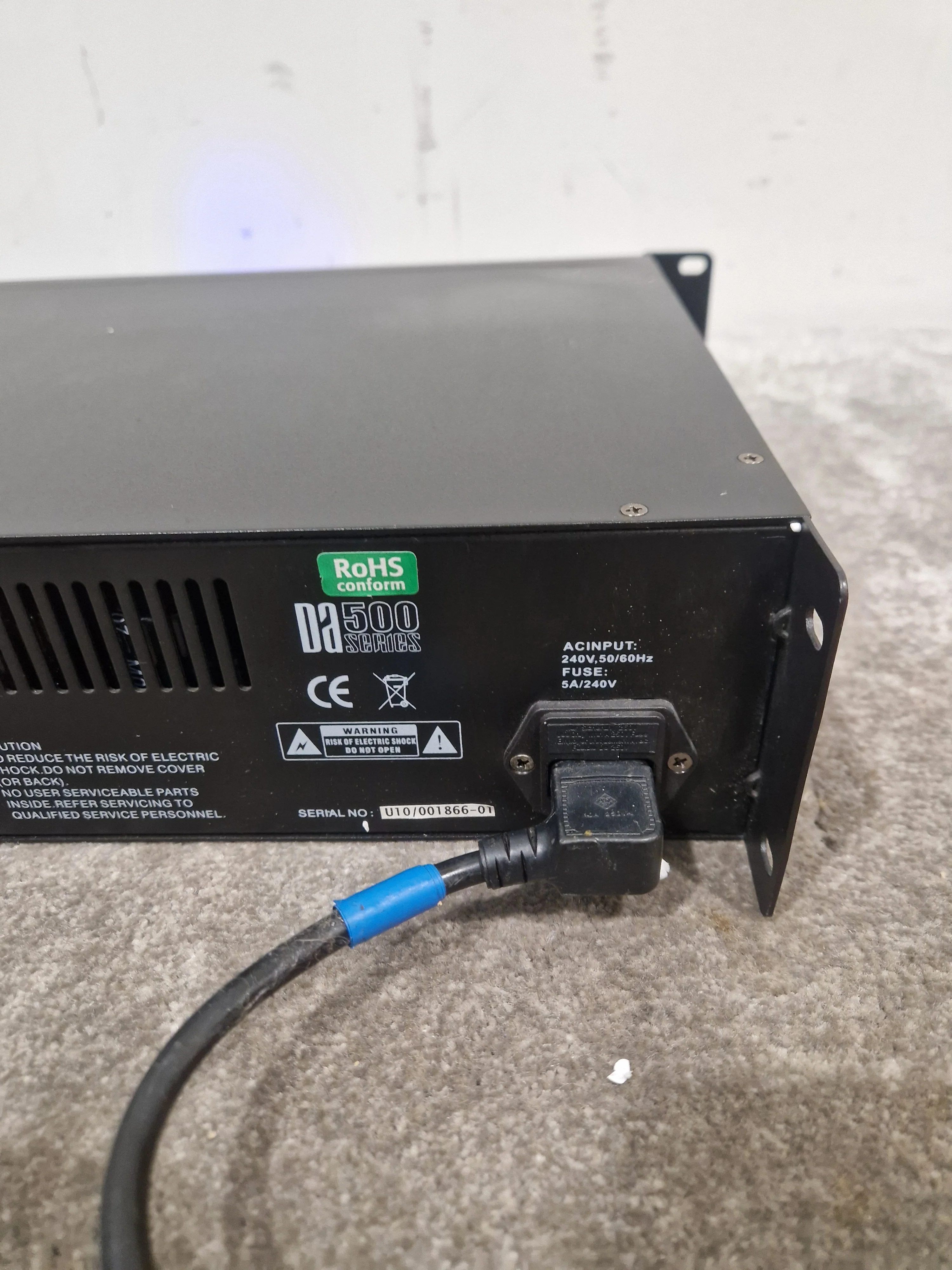 W-AUDIO DA-500 Power AMP Amplifier - 500W Performance - Very Good w/ Power Supply - Image 8