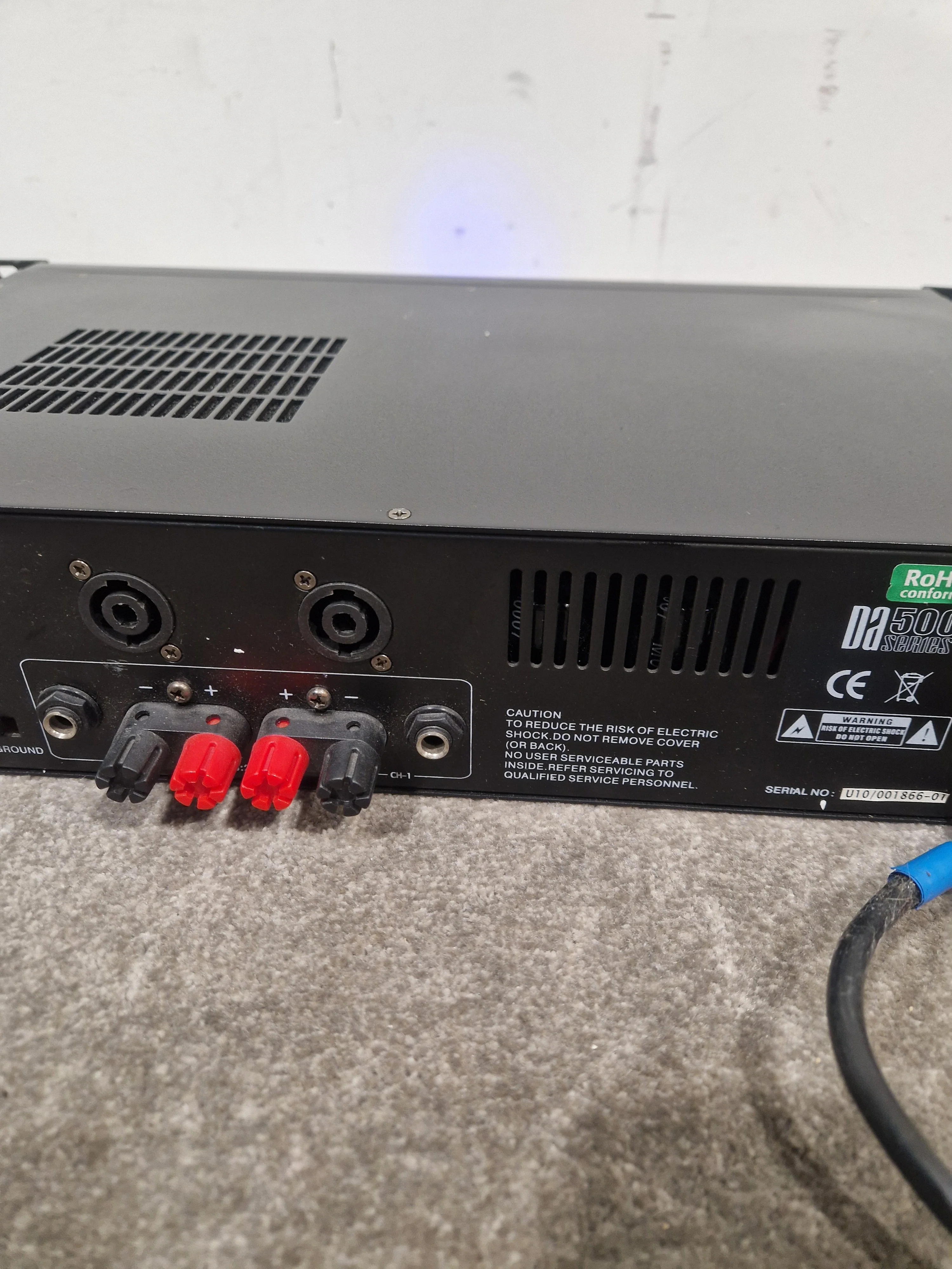 W-AUDIO DA-500 Power AMP Amplifier - 500W Performance - Very Good w/ Power Supply - Image 9