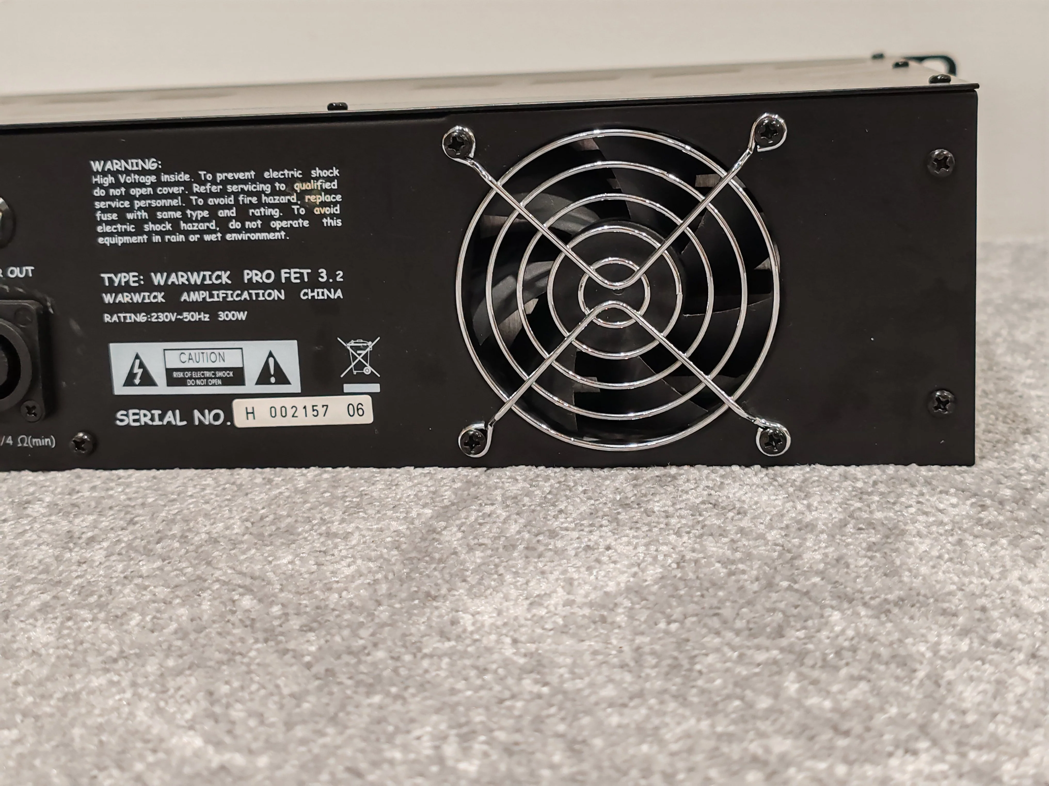 Warwick Pro Fet 3.2 Rack Mountable Bass Amp Head - 300watts USA Postage - Image 3