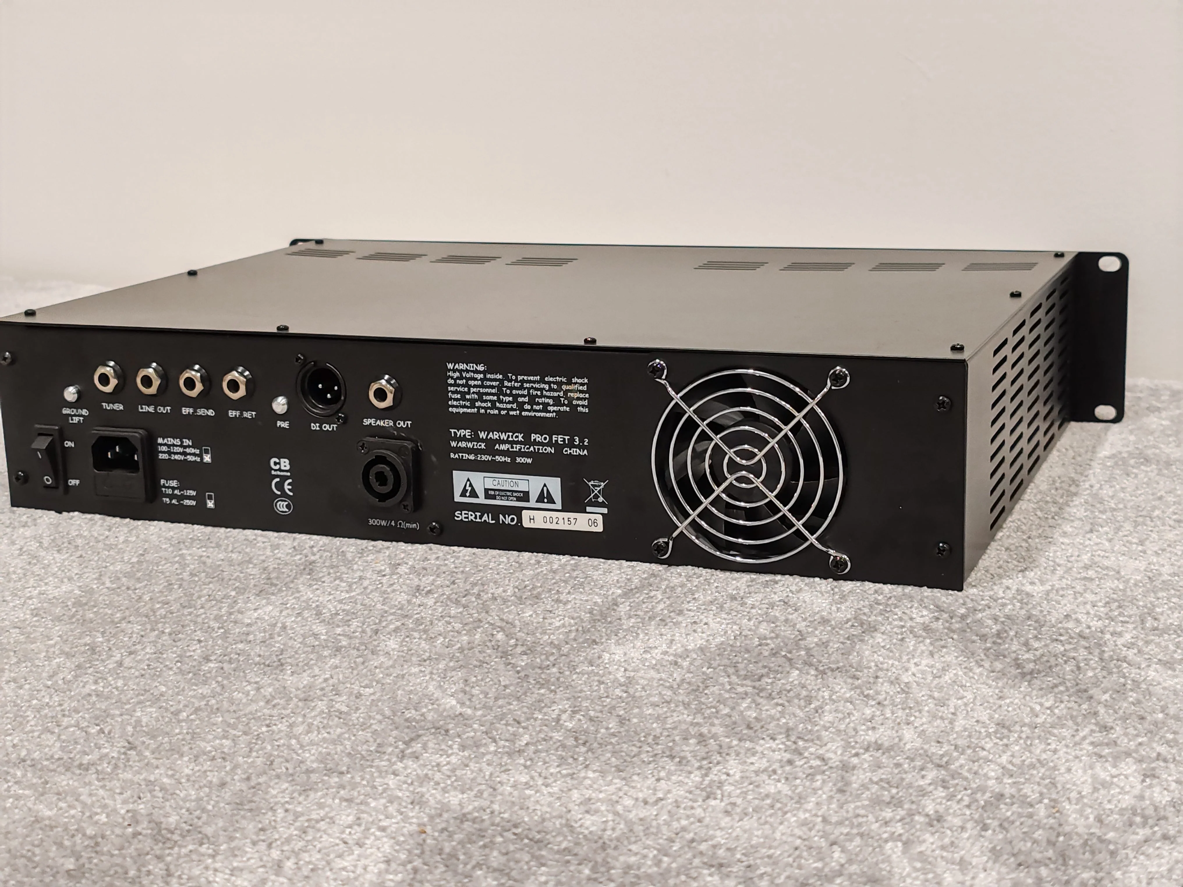 Warwick Pro Fet 3.2 Rack Mountable Bass Amp Head - 300watts USA Postage - Image 4