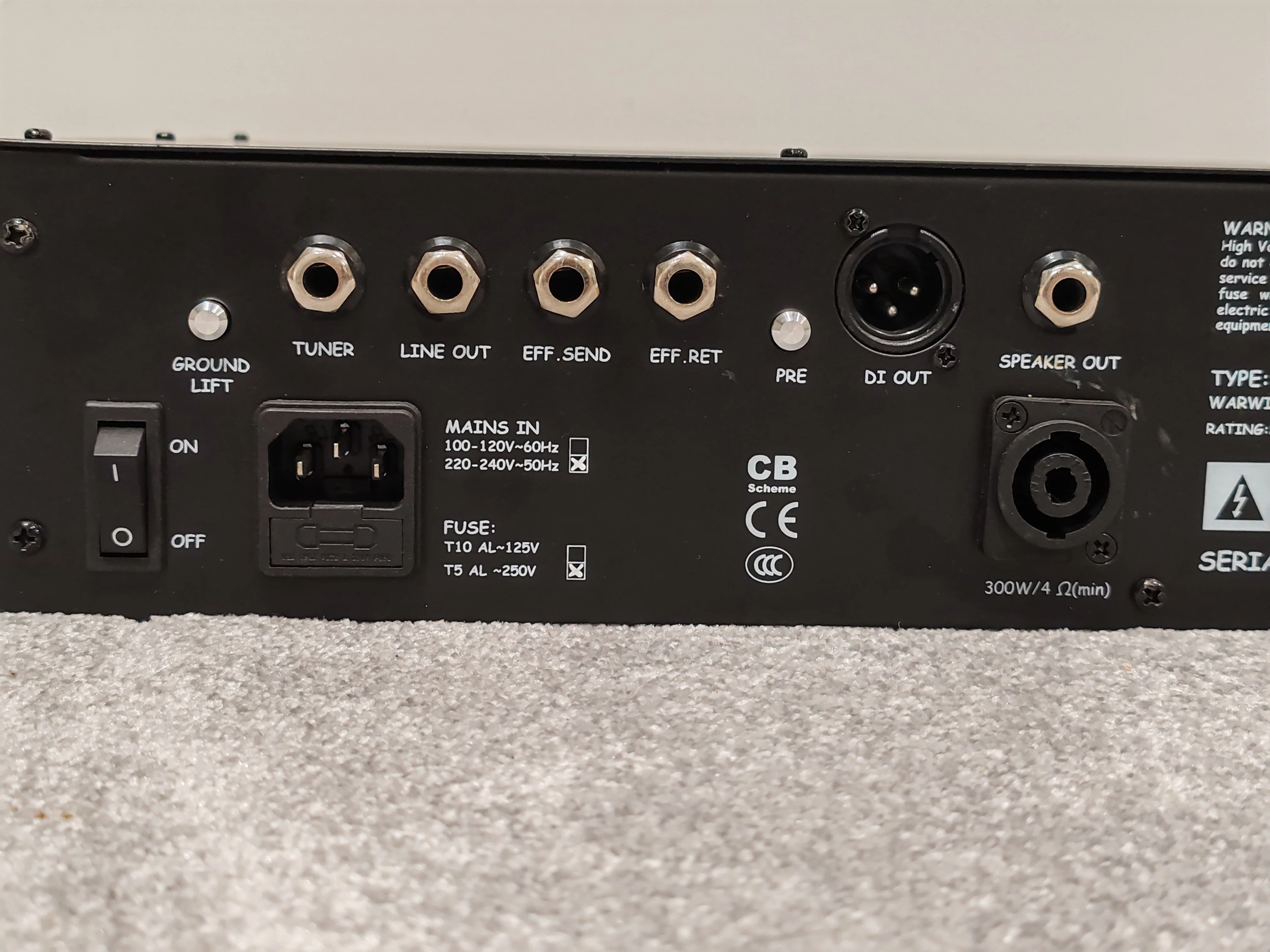 Warwick Pro Fet 3.2 Rack Mountable Bass Amp Head - 300watts USA Postage - Image 6