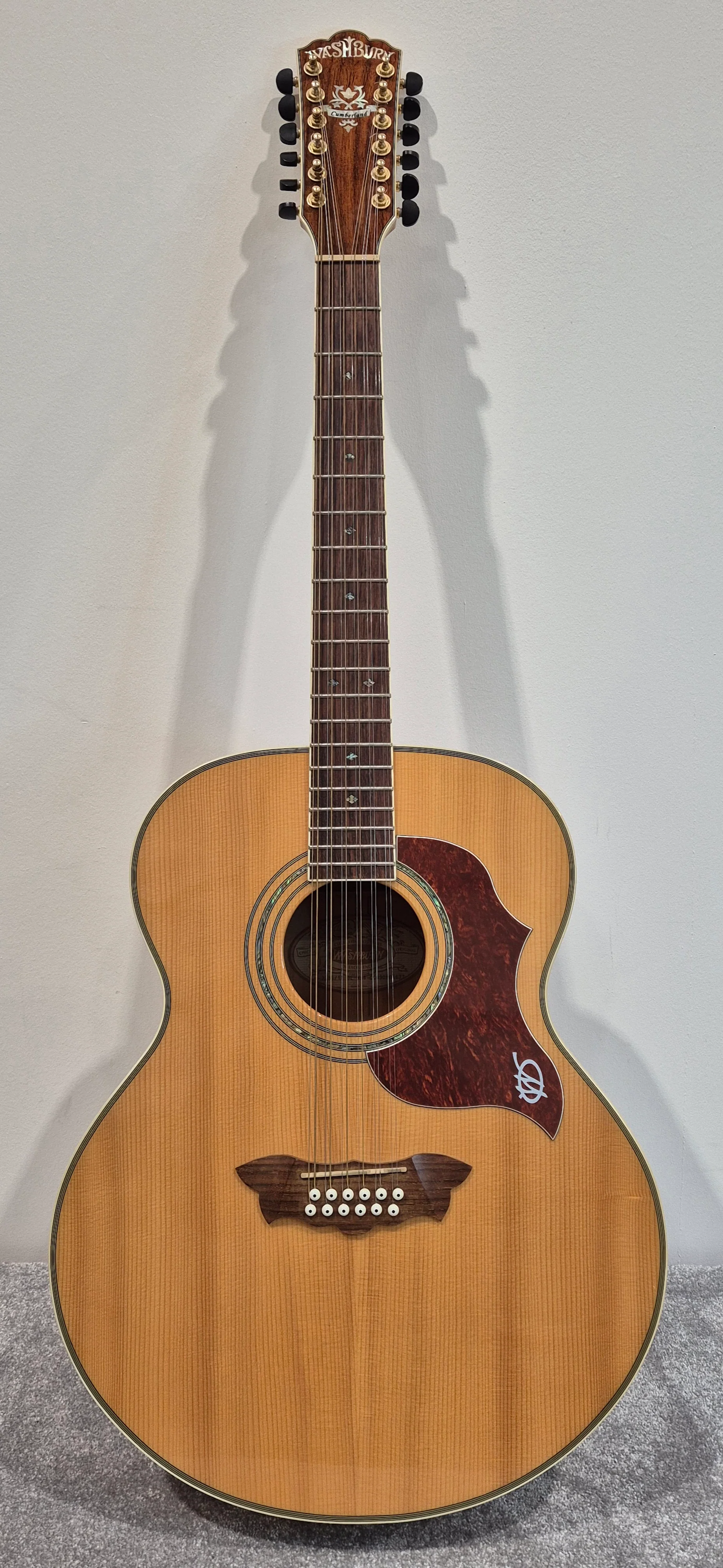 Washburn Cumberland J28S12DL - 12-String Acoustic Guitar w/ Soft Gig Bag - Image 2
