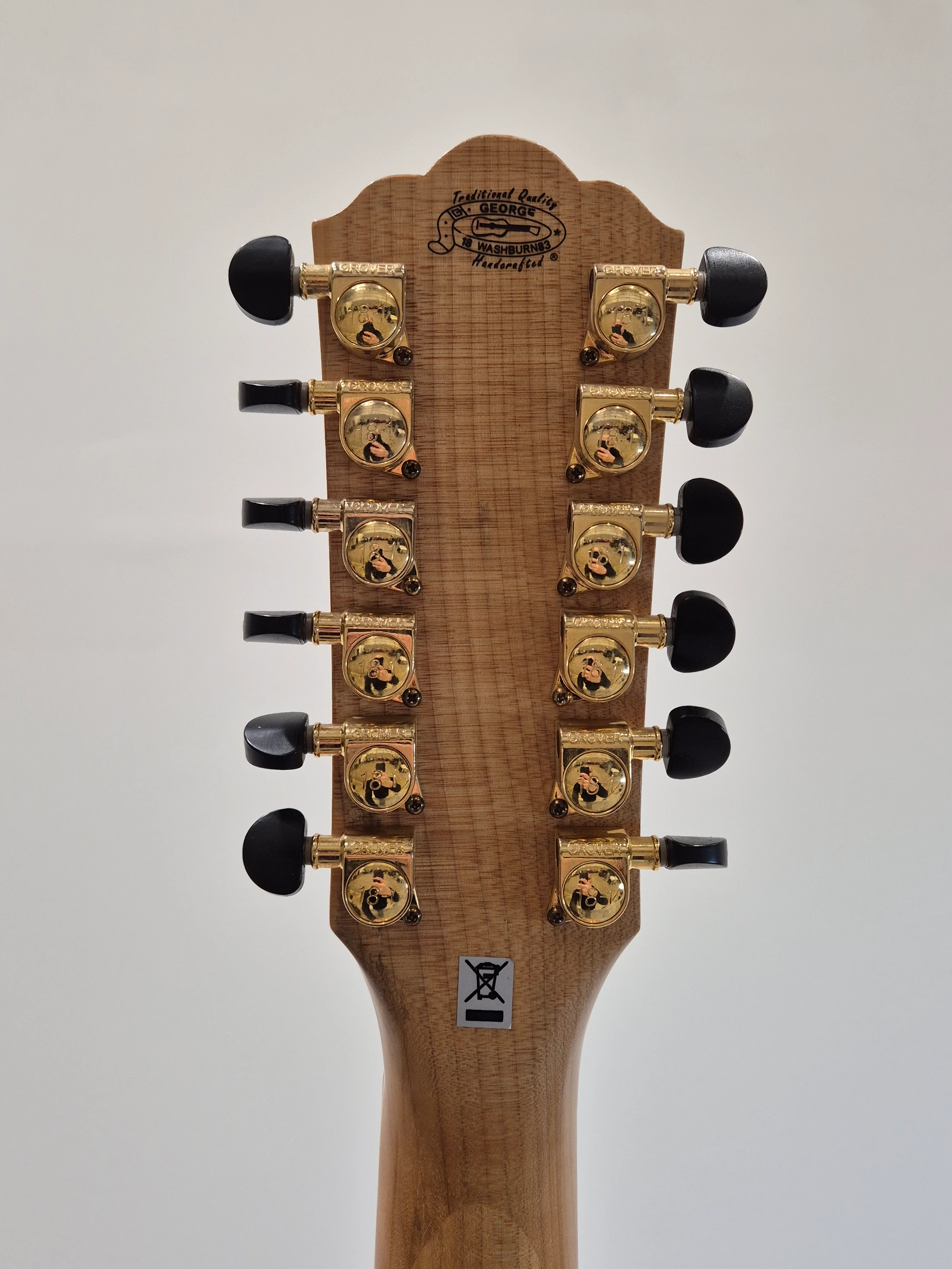 Washburn Cumberland J28S12DL - 12-String Acoustic Guitar w/ Soft Gig Bag - Image 7