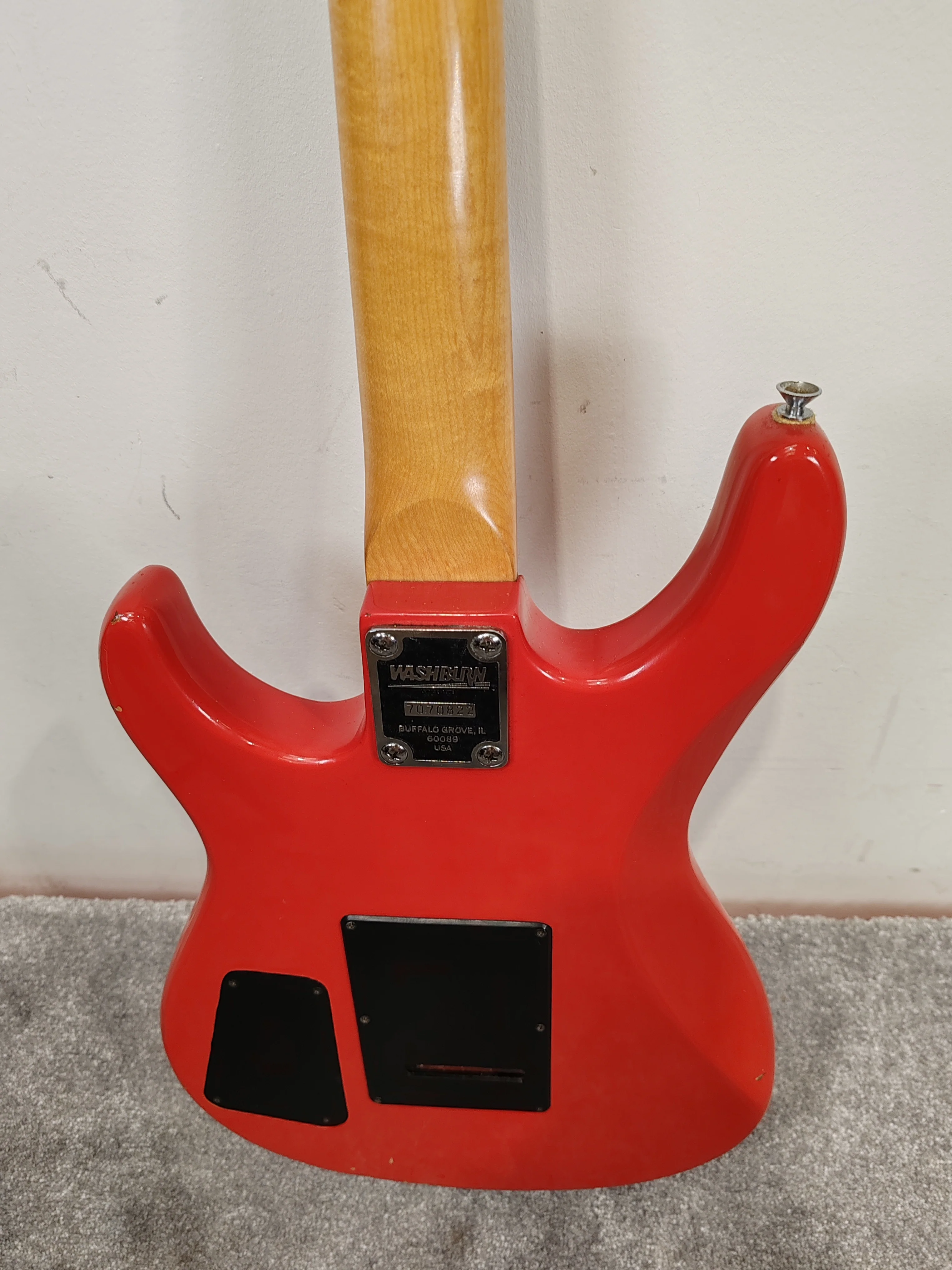Washburn Junior G-JR-V Electric Guitar - Red Solid Body, Rosewood Fretboard - Good w/ Soft Case - Image 14