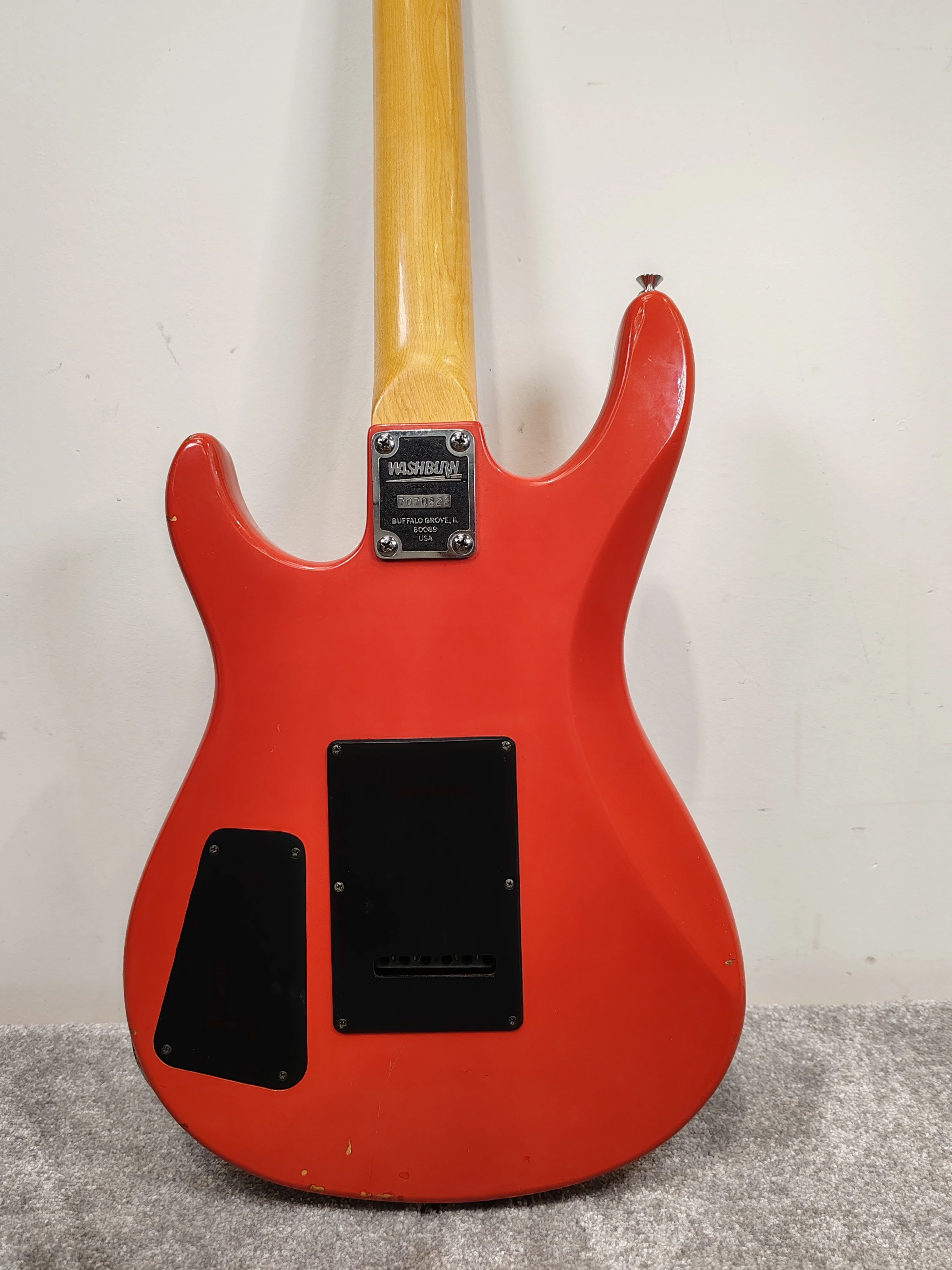 Washburn Junior G-JR-V Electric Guitar - Red Solid Body, Rosewood Fretboard - Good w/ Soft Case - Image 8