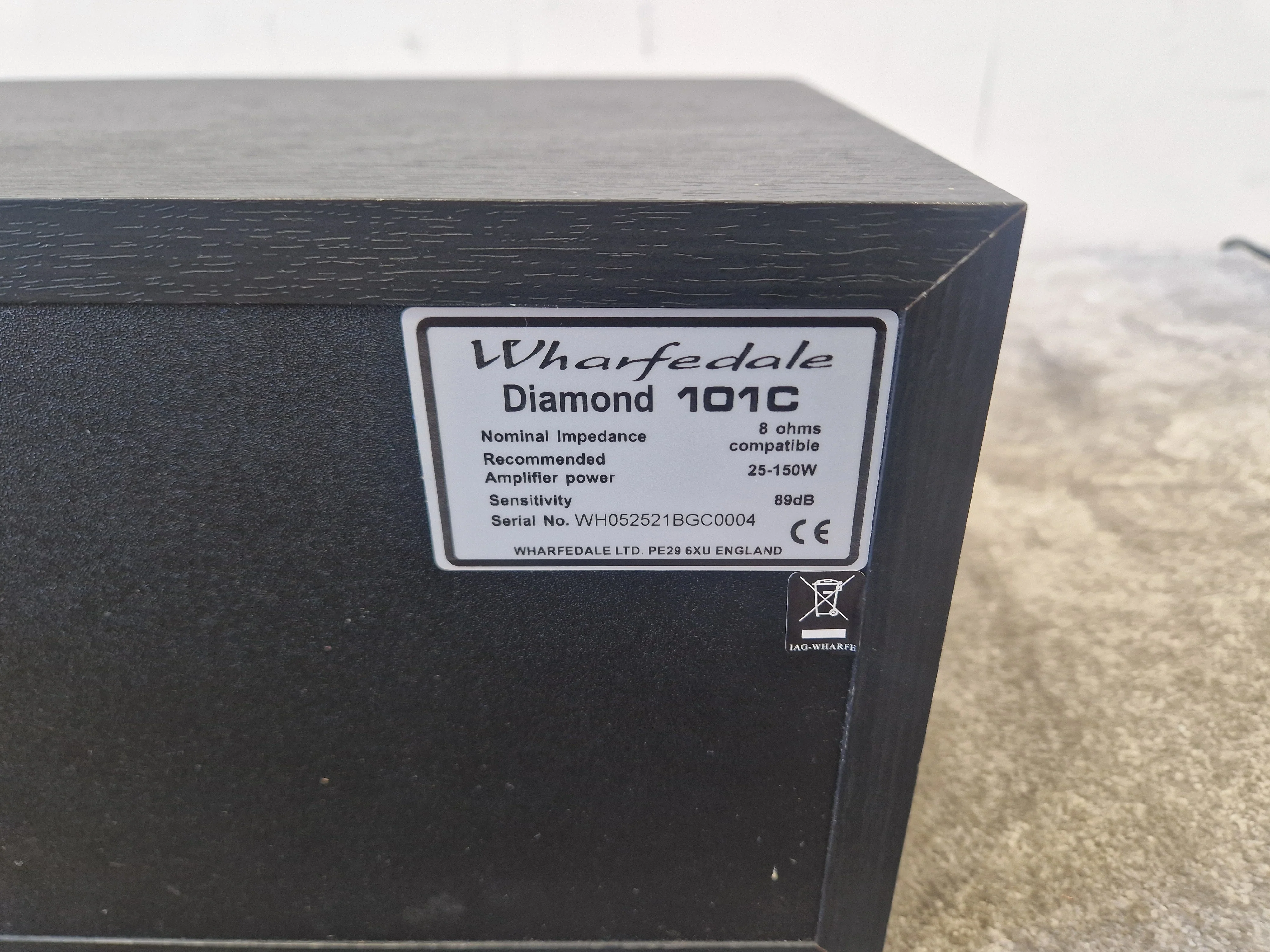 Wharfedale Diamond 101C Centre Channel Speaker - High-Fidelity Audio, Compact Design - Excellent - Image 7