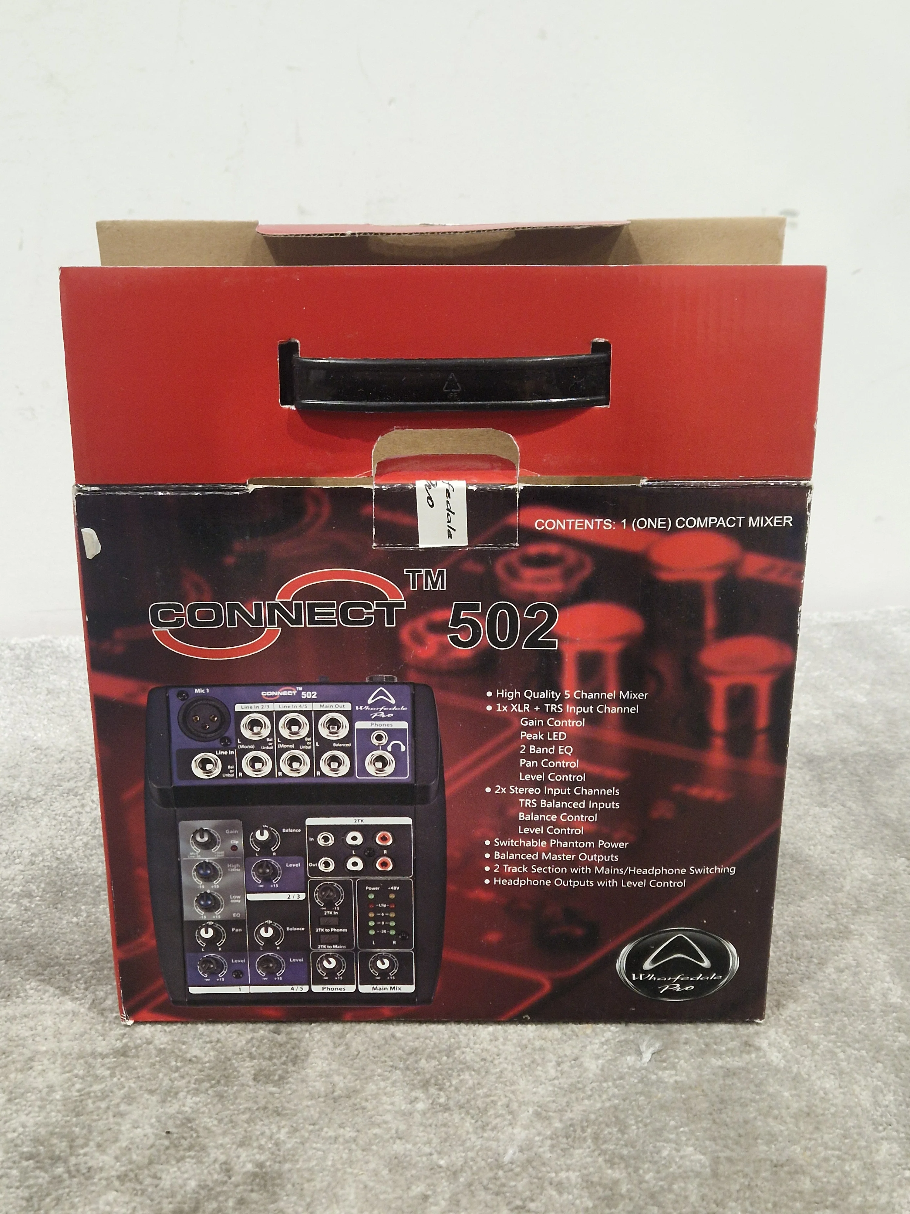 Wharfedale Pro Connect 502 Compact Mixer - 5-Channel Audio Control - Excellent w/ Original Box & Power Supply - Image 12