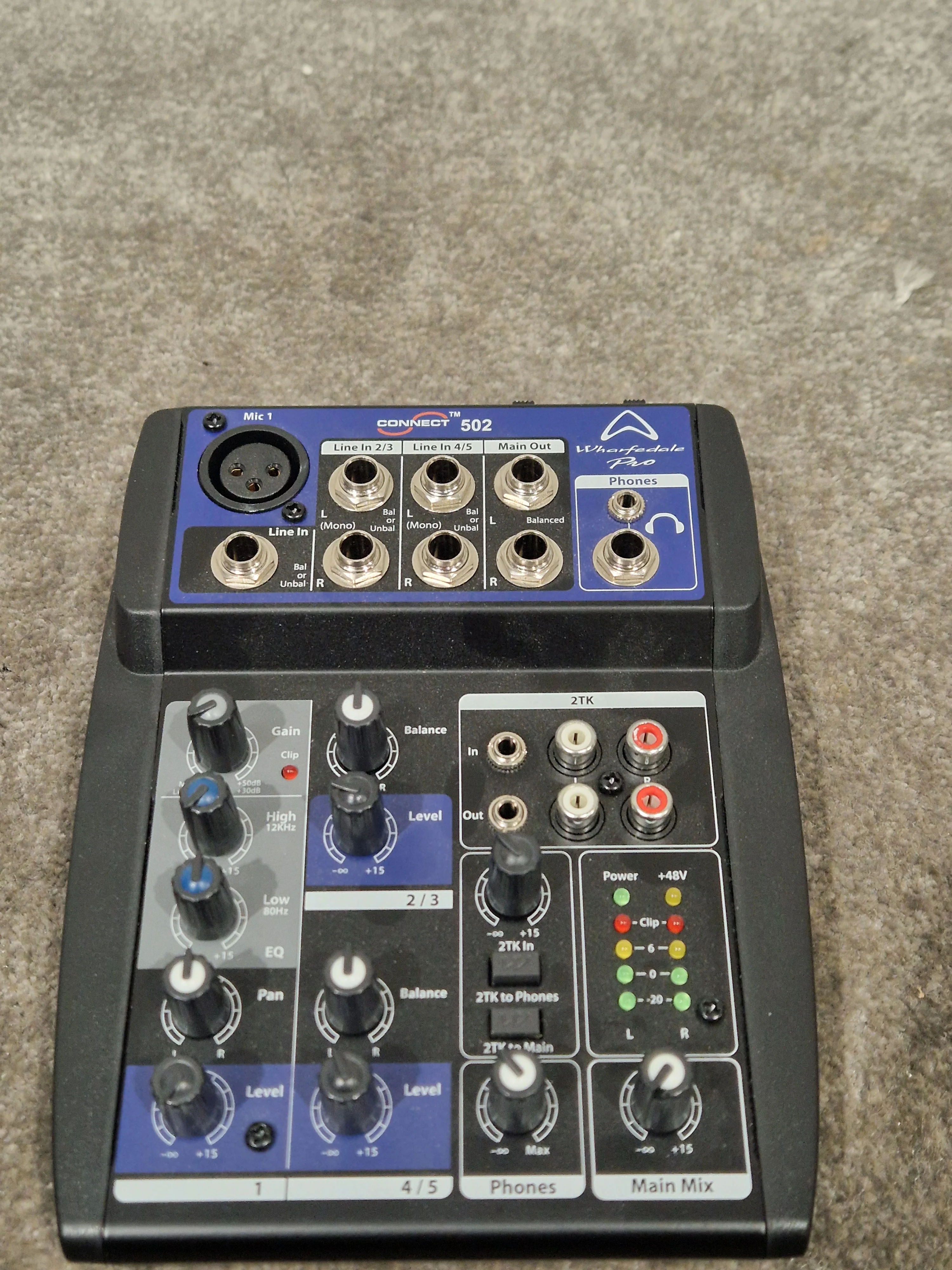 Wharfedale Pro Connect 502 Compact Mixer - 5-Channel Audio Control - Excellent w/ Original Box & Power Supply - Image 14