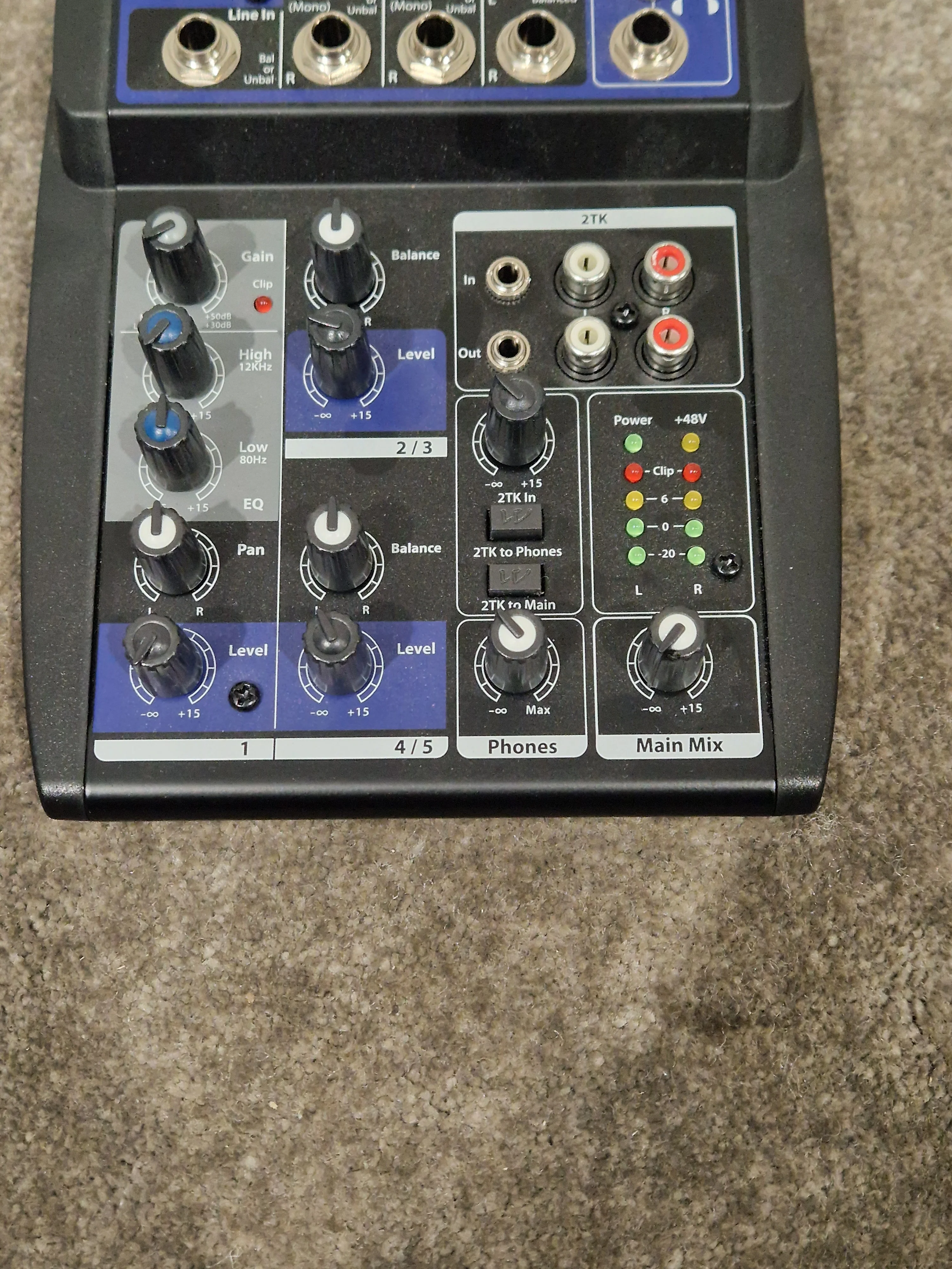 Wharfedale Pro Connect 502 Compact Mixer - 5-Channel Audio Control - Excellent w/ Original Box & Power Supply - Image 7