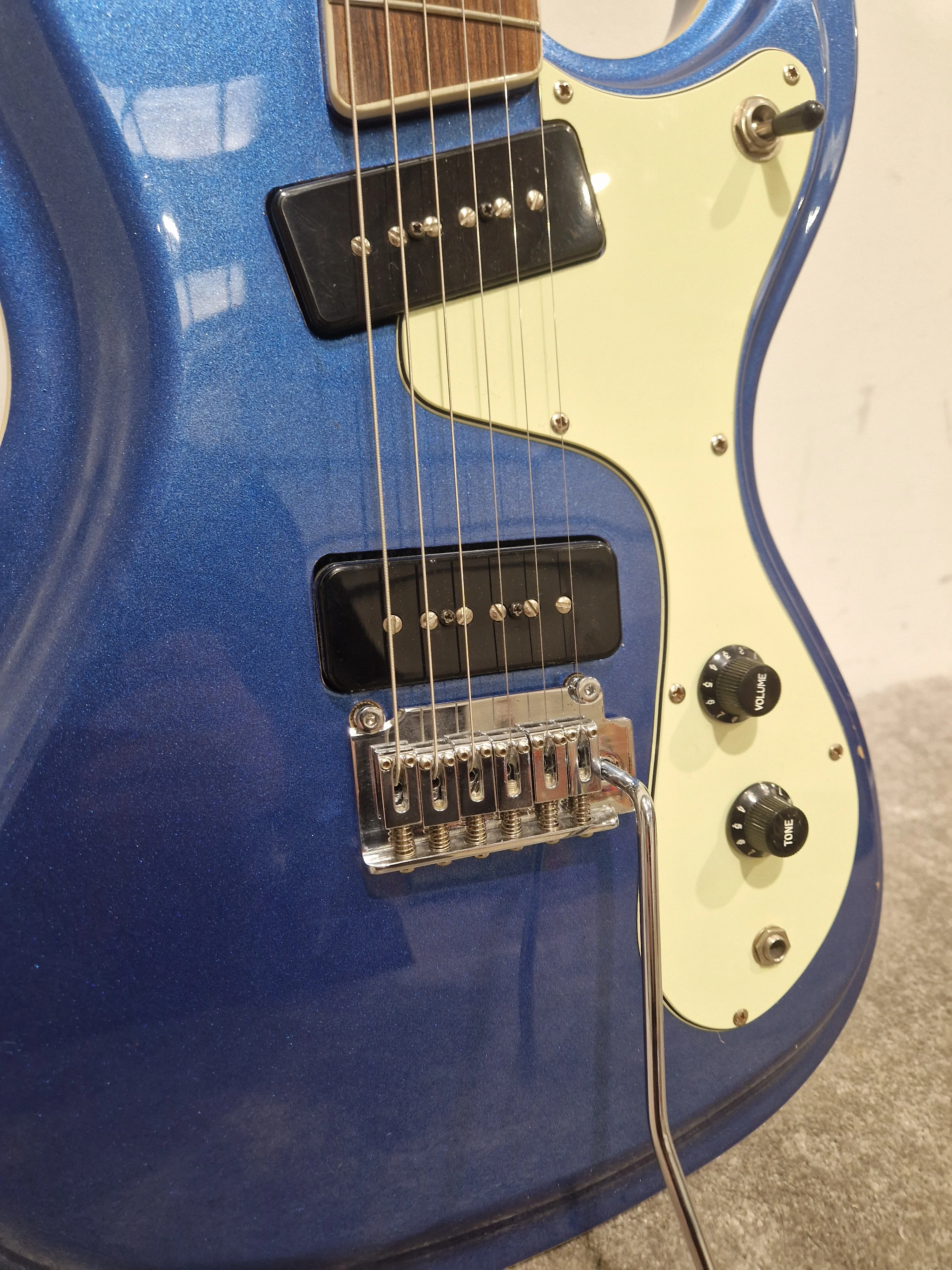 Wilson Bros The Ventures VM-65 - Electric Guitar - Blue - Good w/ Hard Case - Image 15
