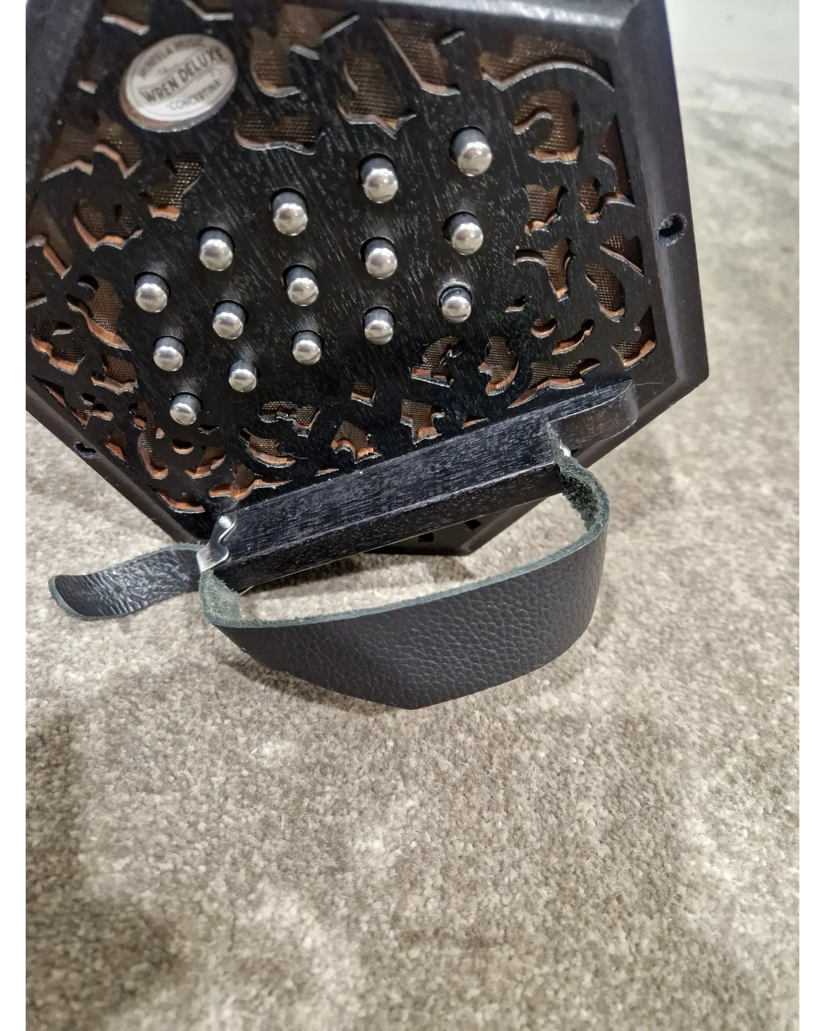 Wren Deluxe Concertina - Concertina - Black - Excellent w/ Hard Case & Original Box - Image 5