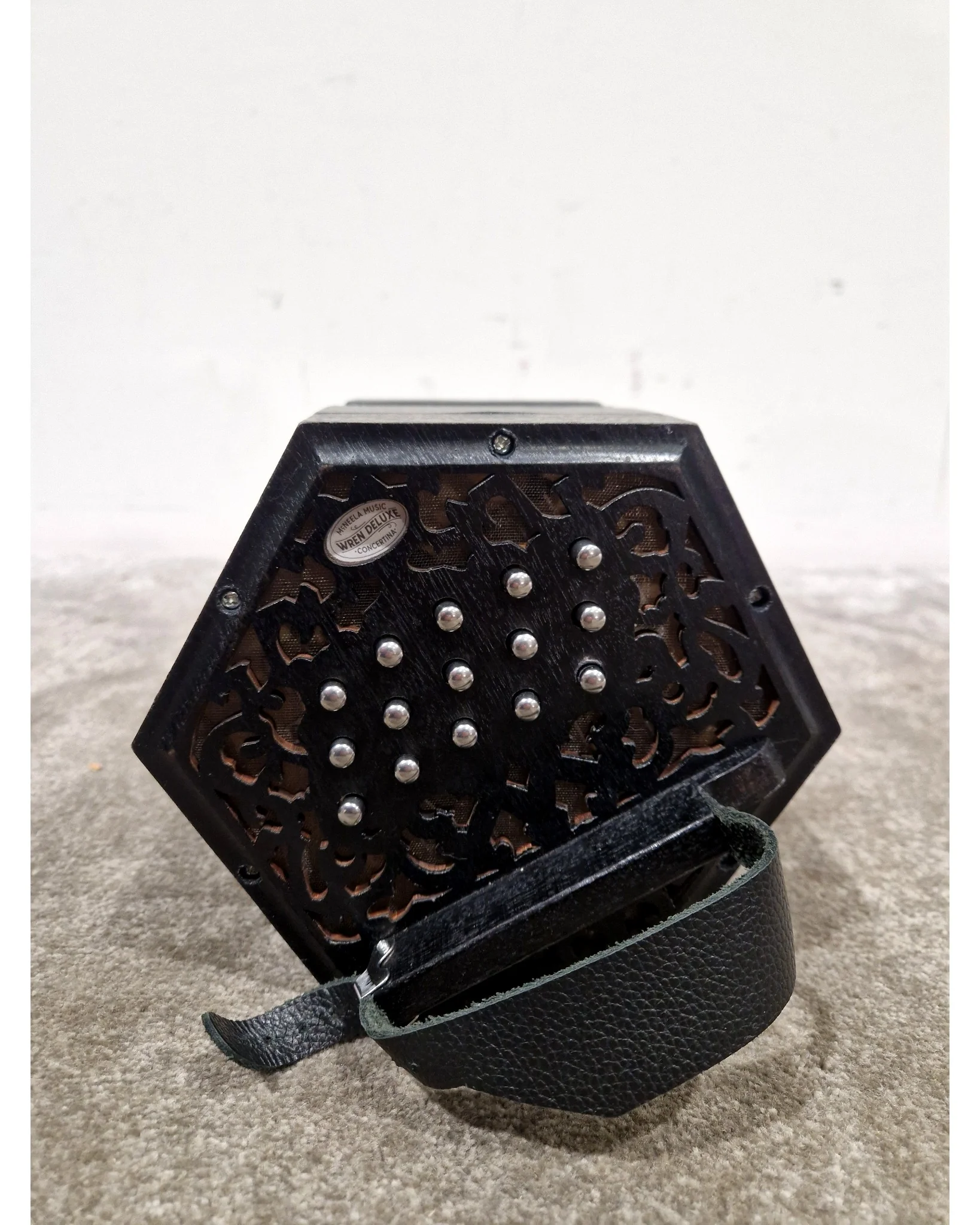 Wren Deluxe Concertina - Concertina - Black - Excellent w/ Hard Case & Original Box - Image 6