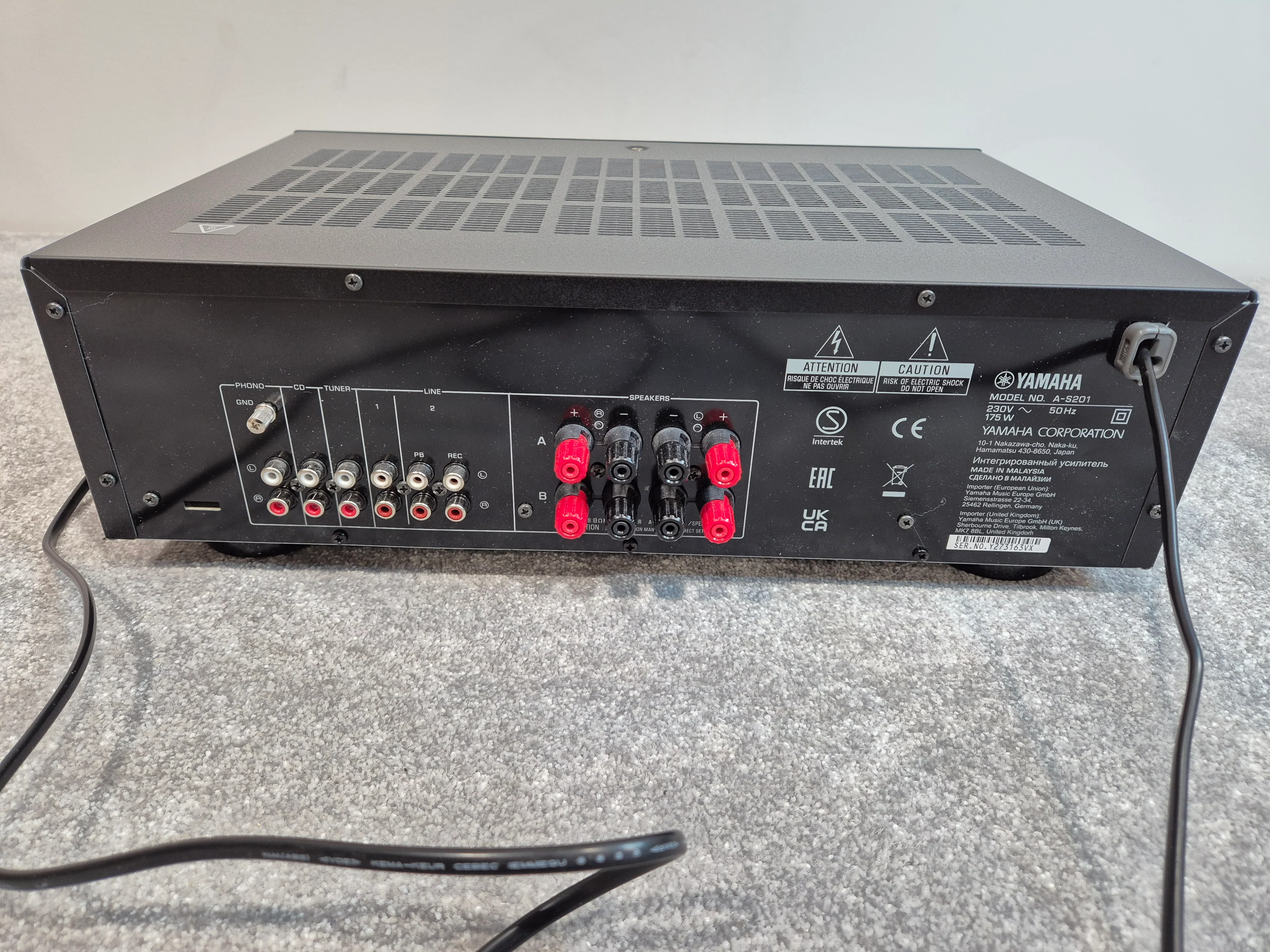 Yamaha A-S201 - Integrated Amplifier - 100-watts Per Channel - Image 7