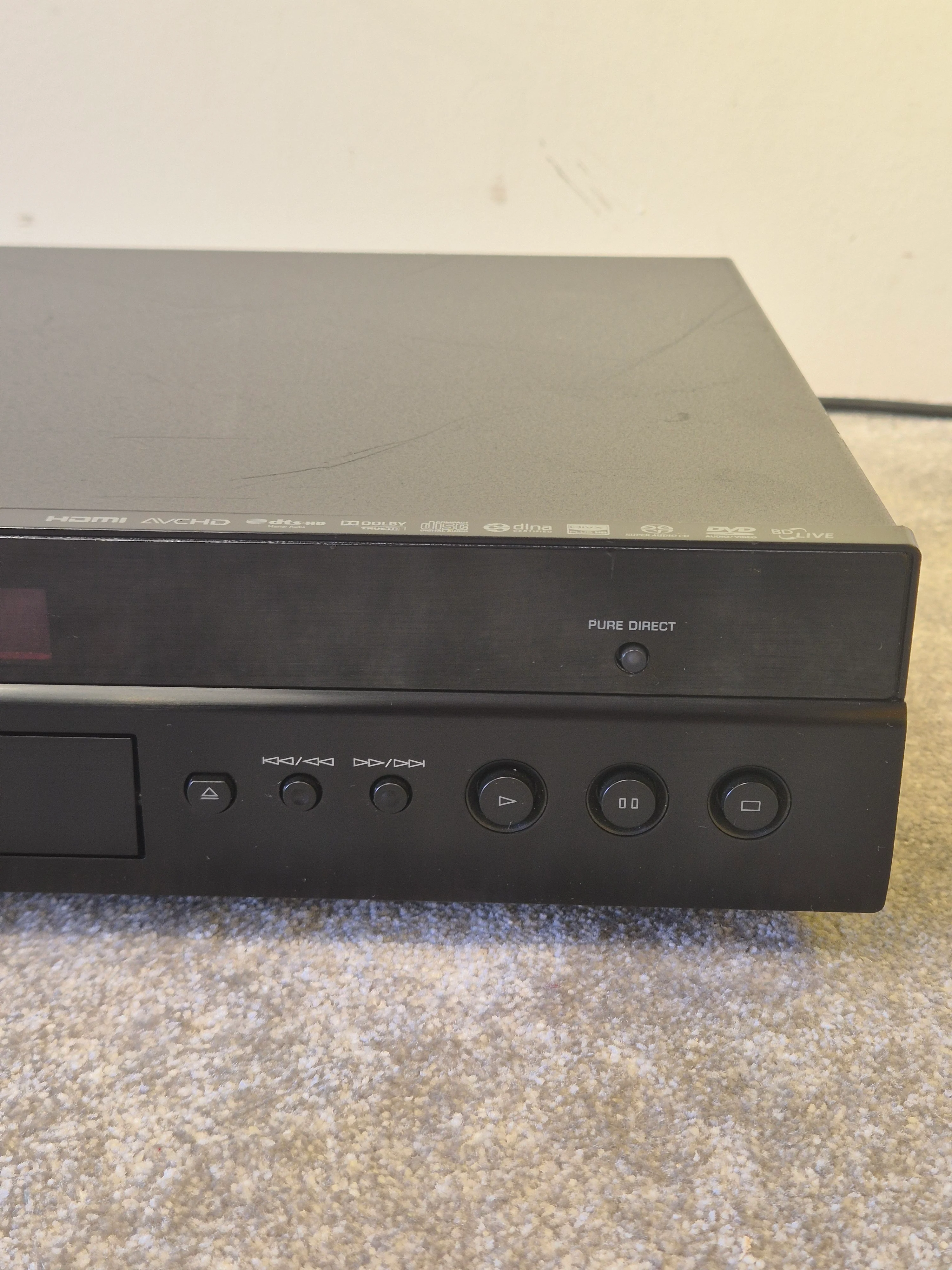 Yamaha BD-S1067 Blu-Ray Player – Full HD 1080p, HDMI - Very Good - Image 3