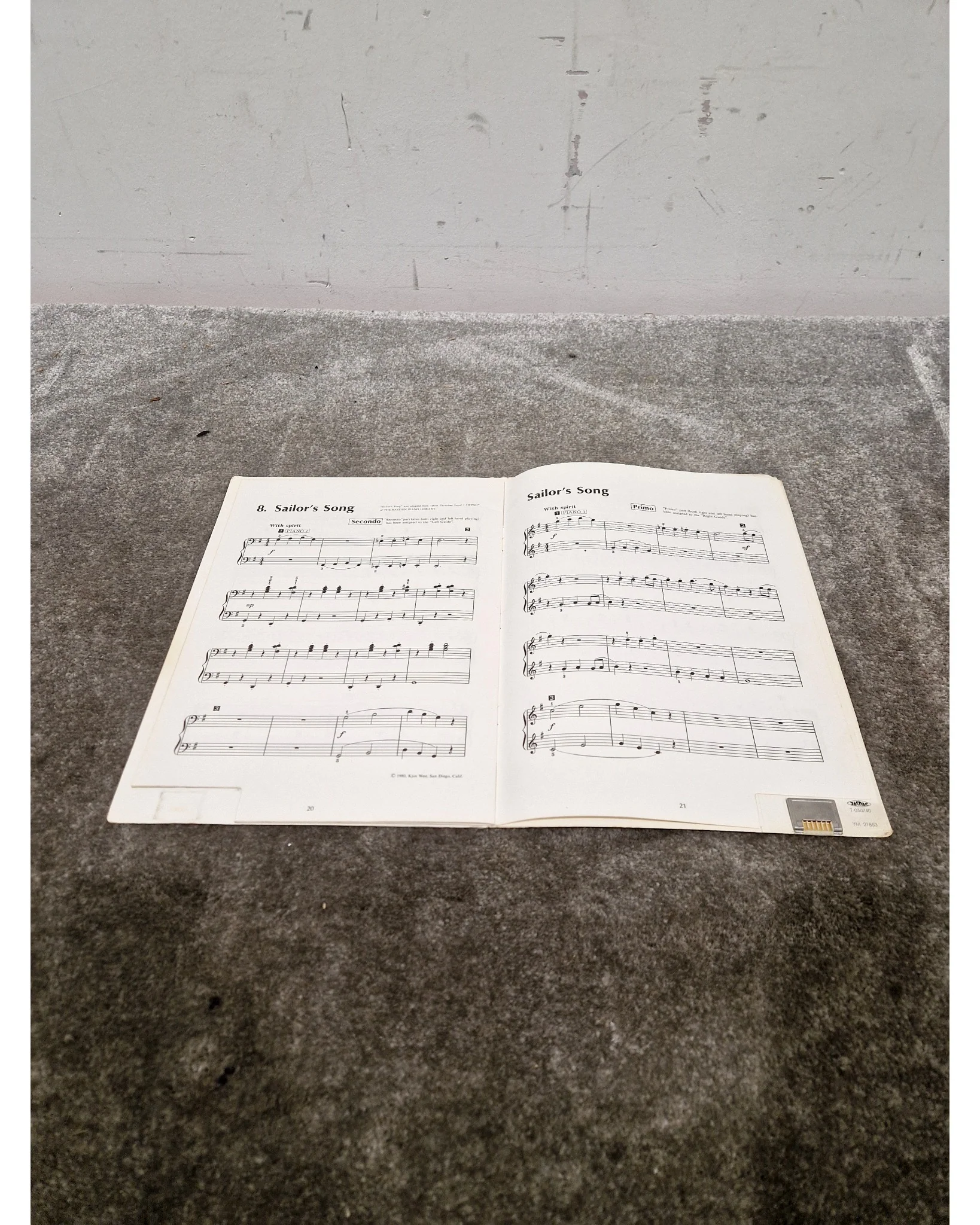 Yamaha Clavinova ROM Music Book Bastien Piano Performance 1 Vol.3 – Book - Excellent - Image 3