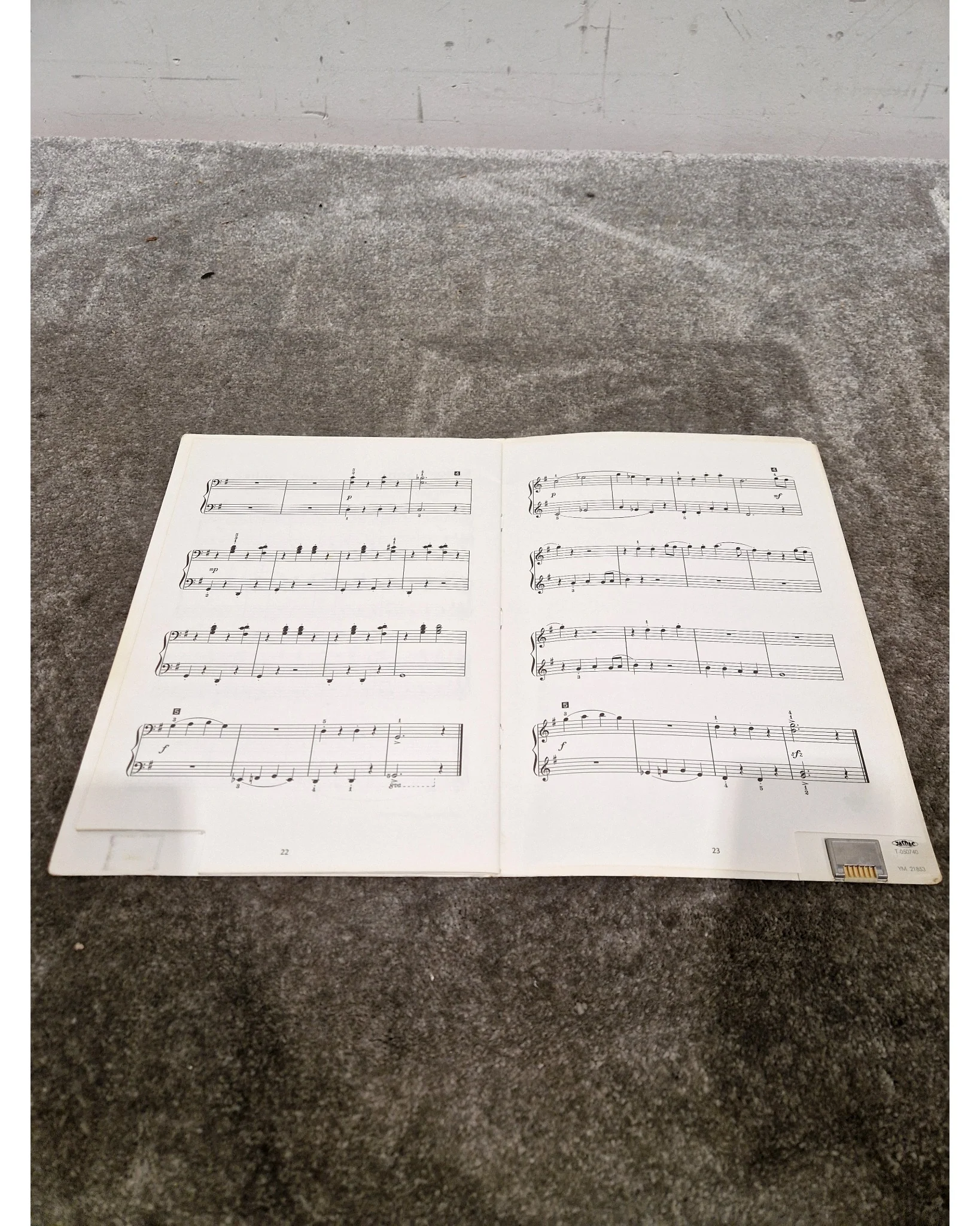 Yamaha Clavinova ROM Music Book Bastien Piano Performance 1 Vol.3 – Book - Excellent - Image 4