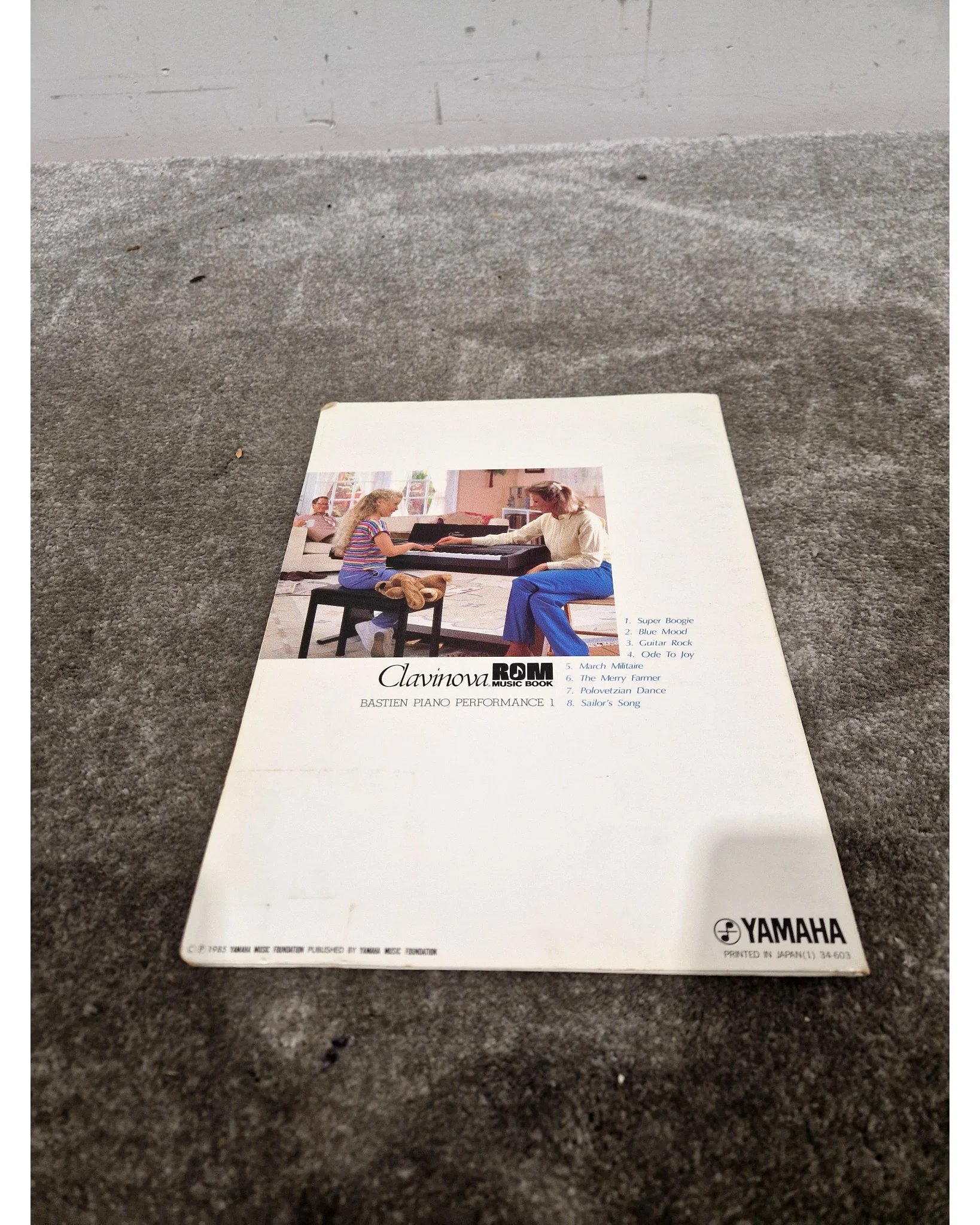 Yamaha Clavinova ROM Music Book Bastien Piano Performance 1 Vol.3 – Book - Excellent - Image 7