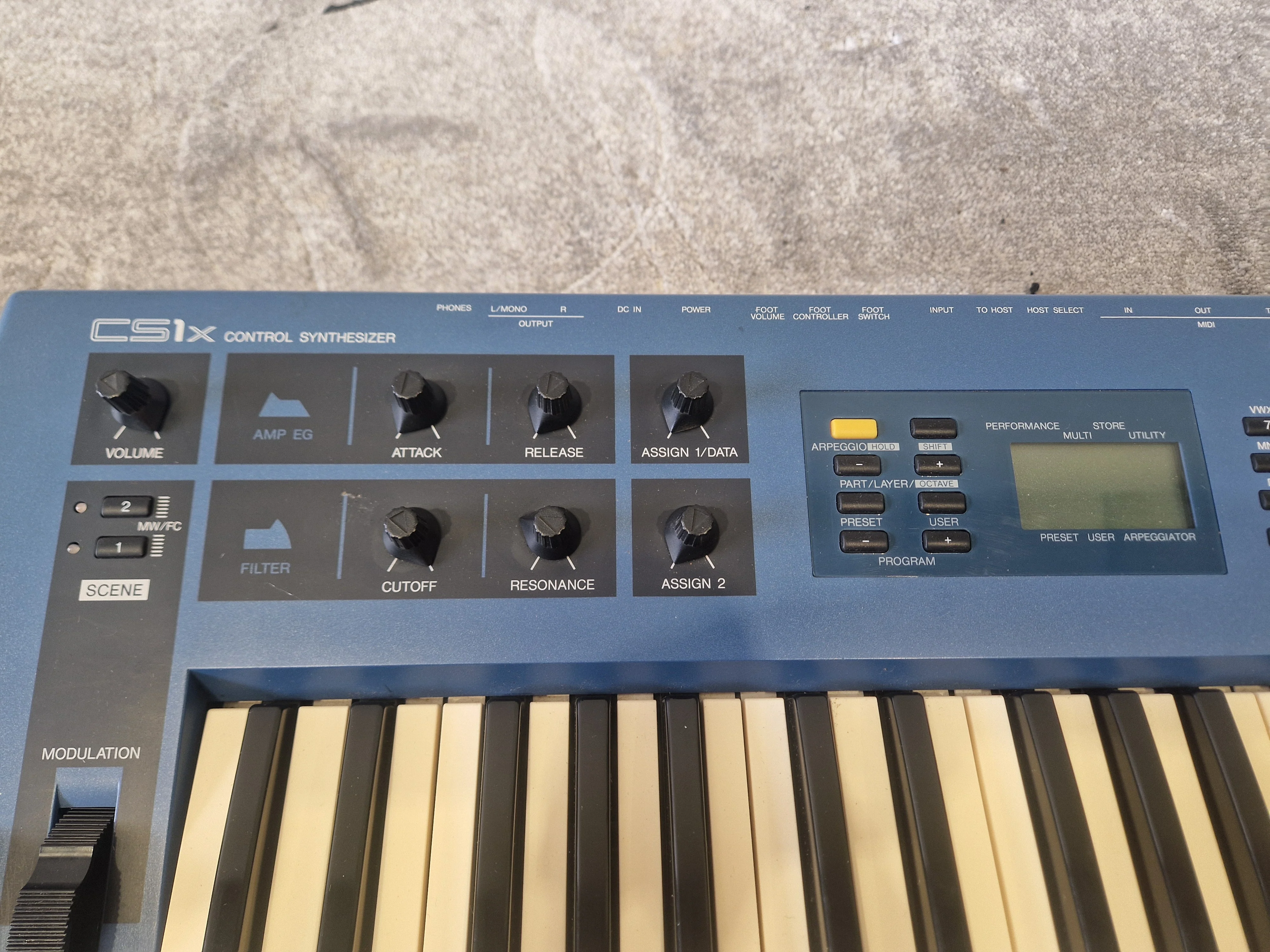 Yamaha CS1X 61-Key Synthesizer - 90s Era w/ Arpeggiator – Very Good - Image 10