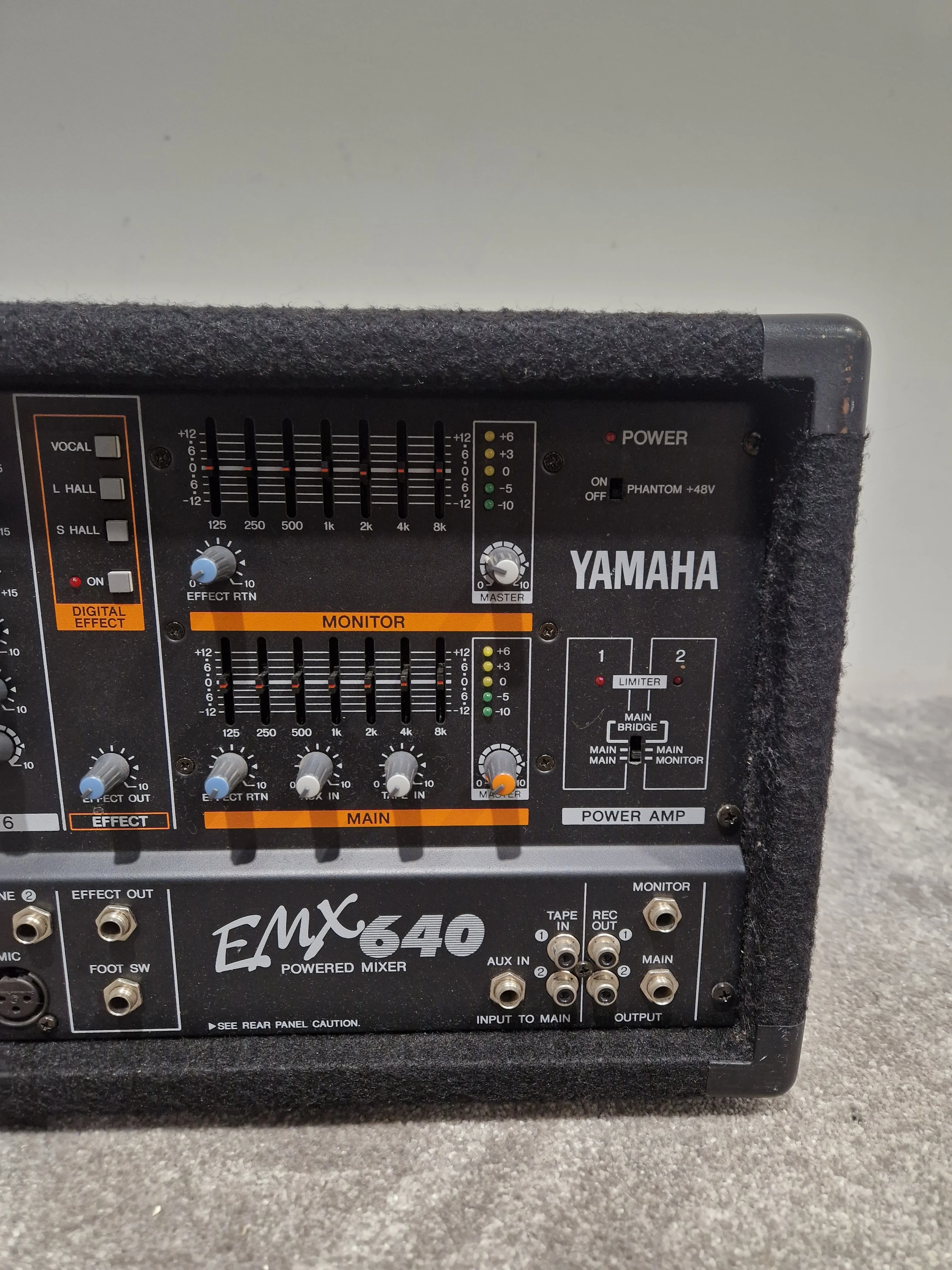 YAMAHA EMX640 Powered Mixer - 200W Stereo - Excellent w/ Power Supply - Image 4