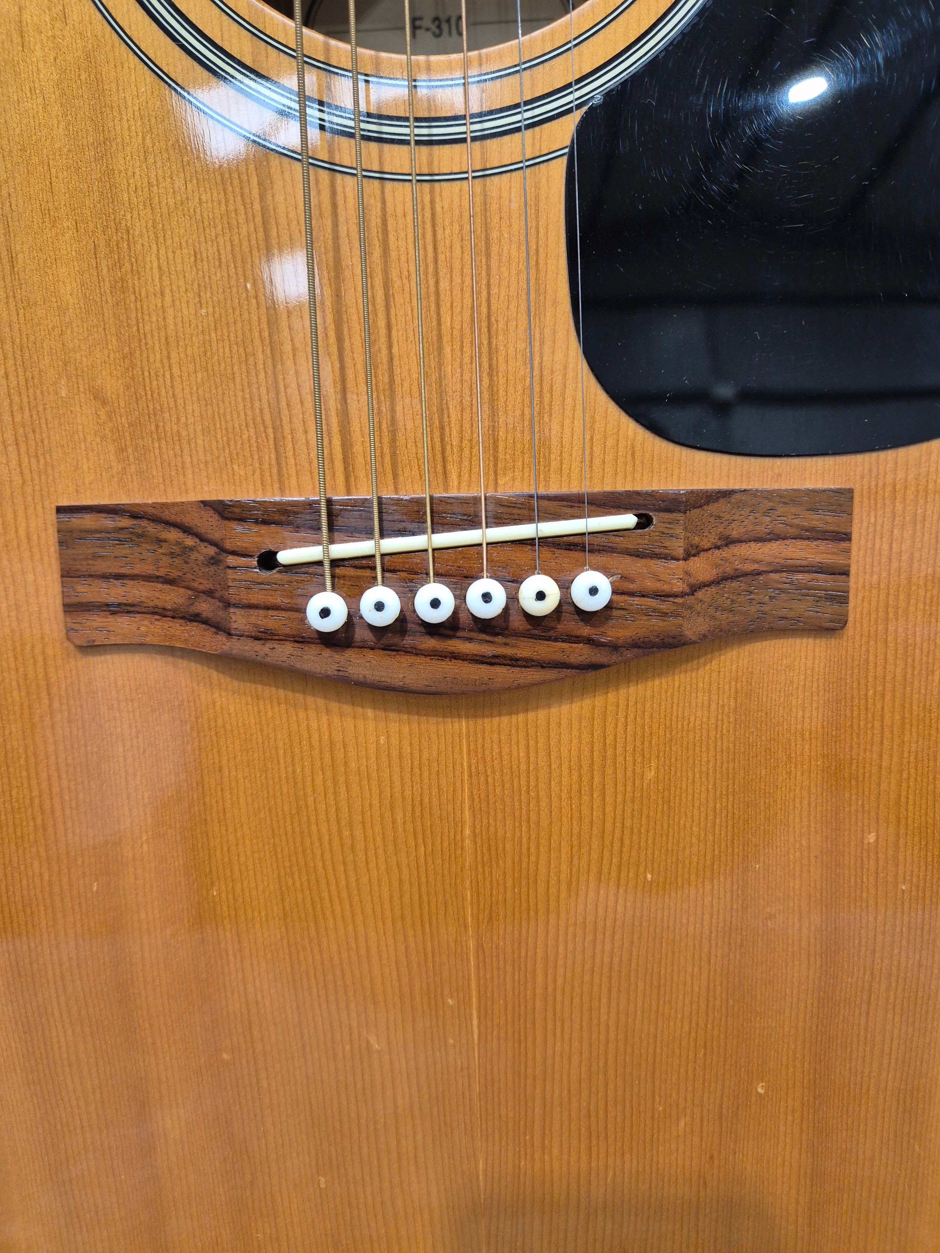 Yamaha F310 - Full Size Electro-Acoustic Converted Guitar - Image 3